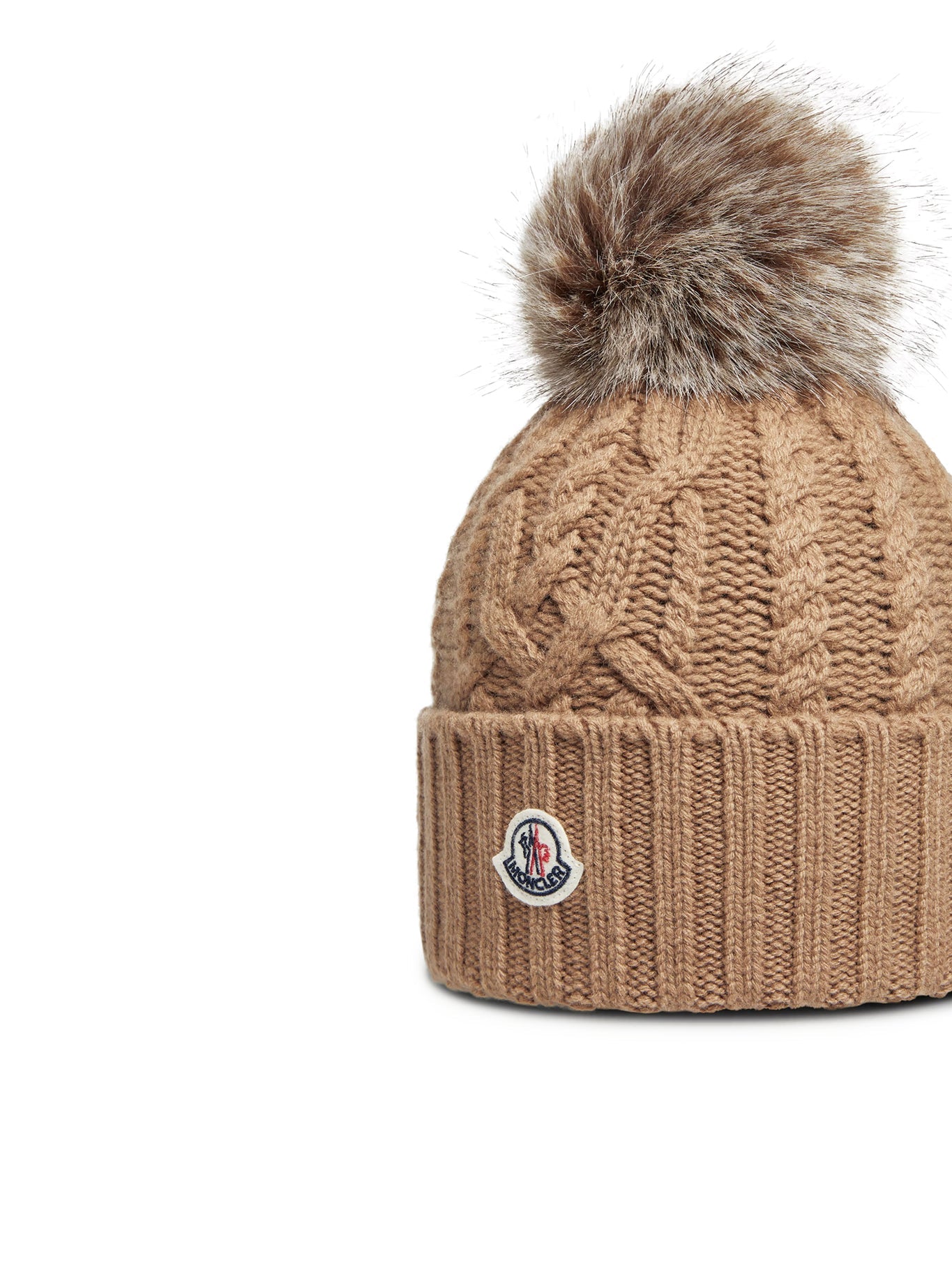 Cashmere Blend Pom Pom Hat Moncler – Гарантія оригінальності – детальний вид