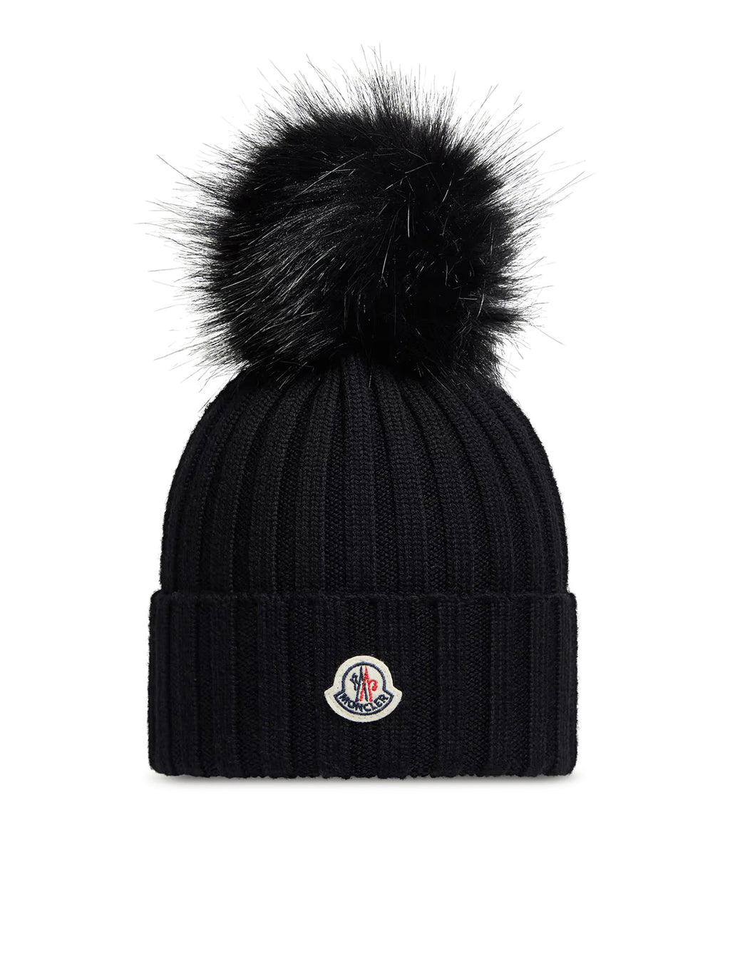 Оригінальна Wool Hat With Pompom Moncler – боковий вид