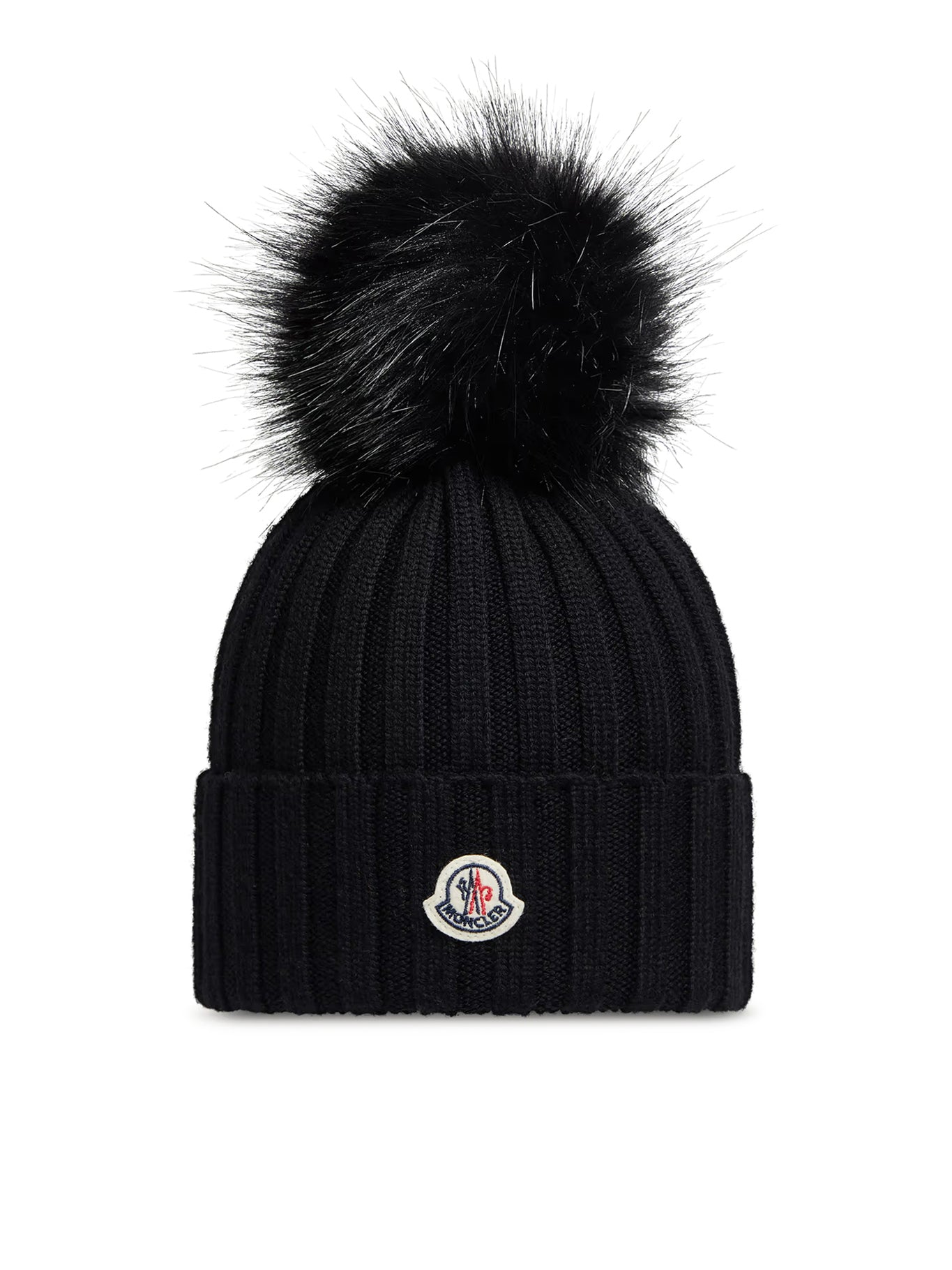 Оригінальна Wool Hat With Pompom Moncler – боковий вид