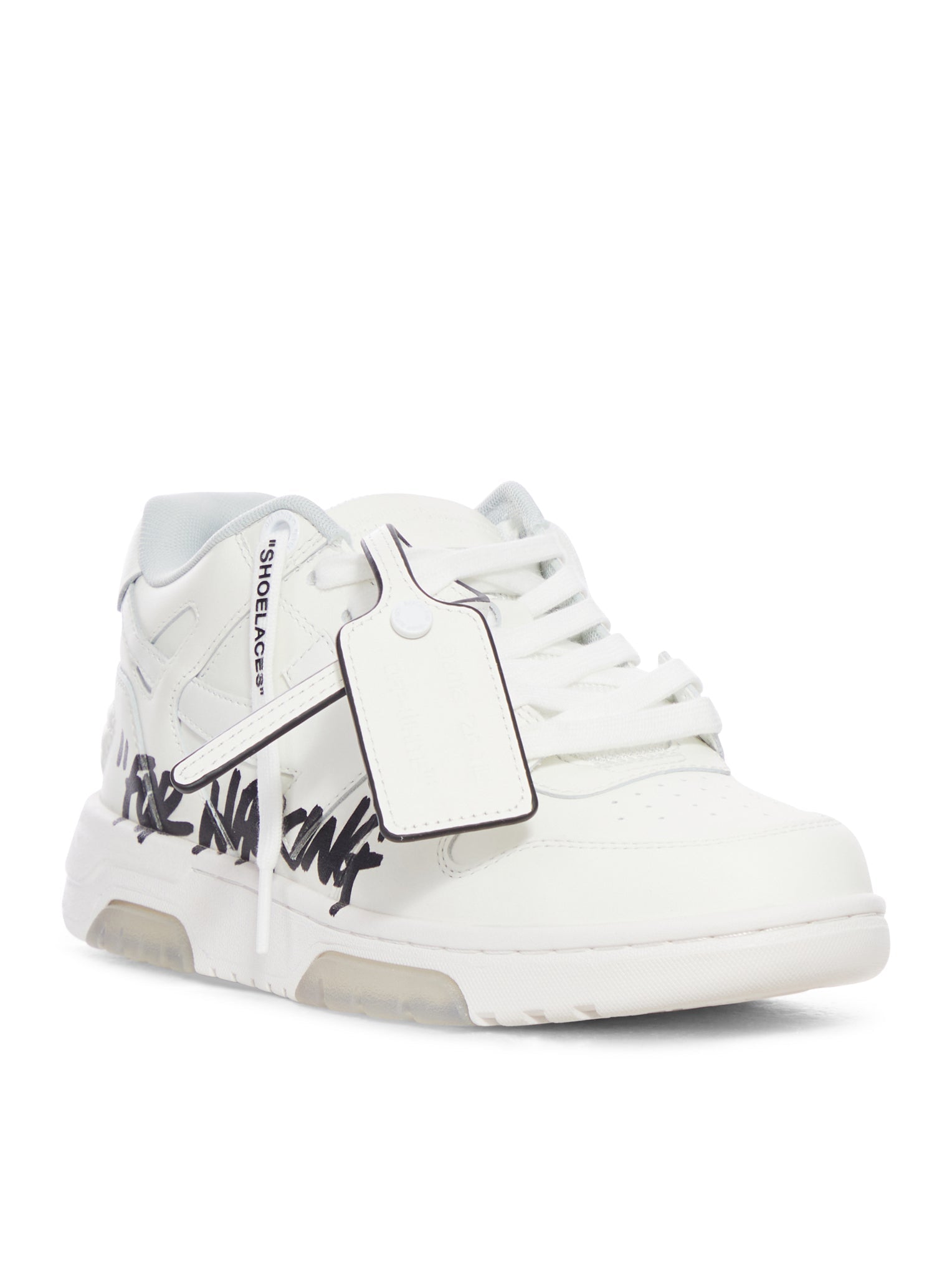 Оригінальна Out Of Office `ooo` Sneakers In Leather Off-white – вид ззаду