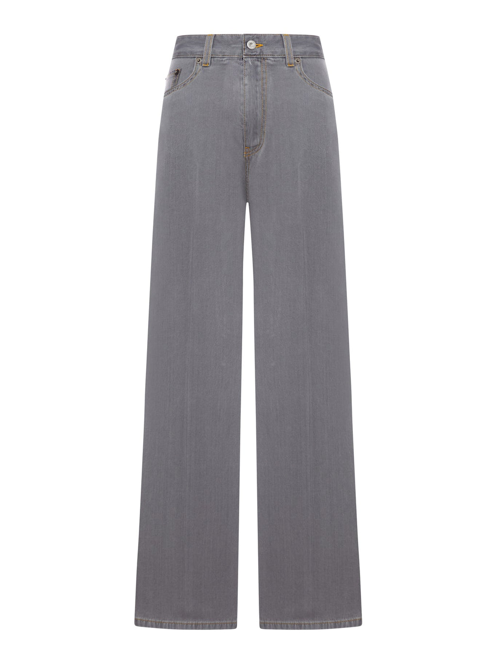 Chambray Denim Trousers Miu miu – Гарантія оригінальності – боковий вид