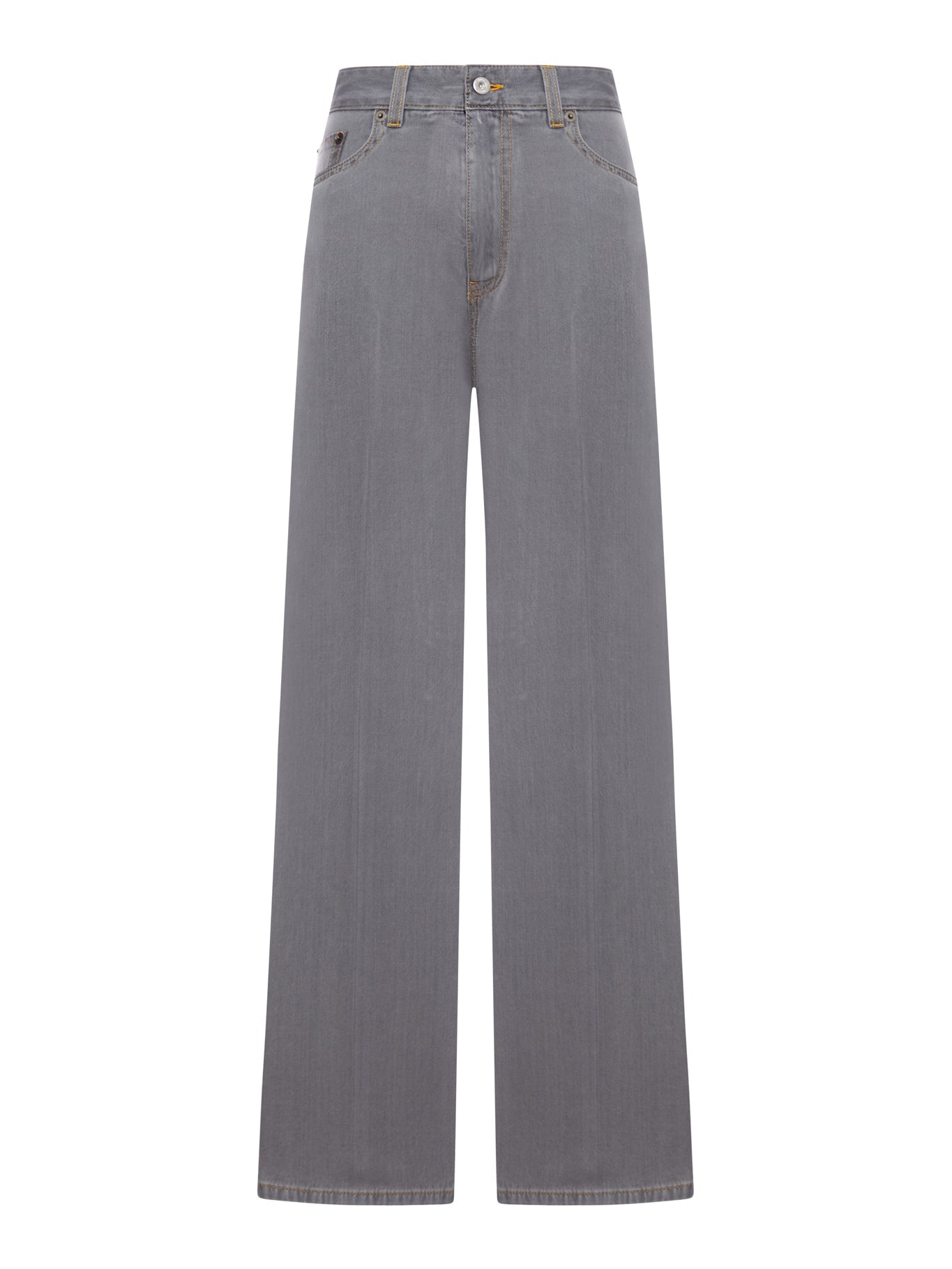 Chambray Denim Trousers Miu miu – Гарантія оригінальності – боковий вид