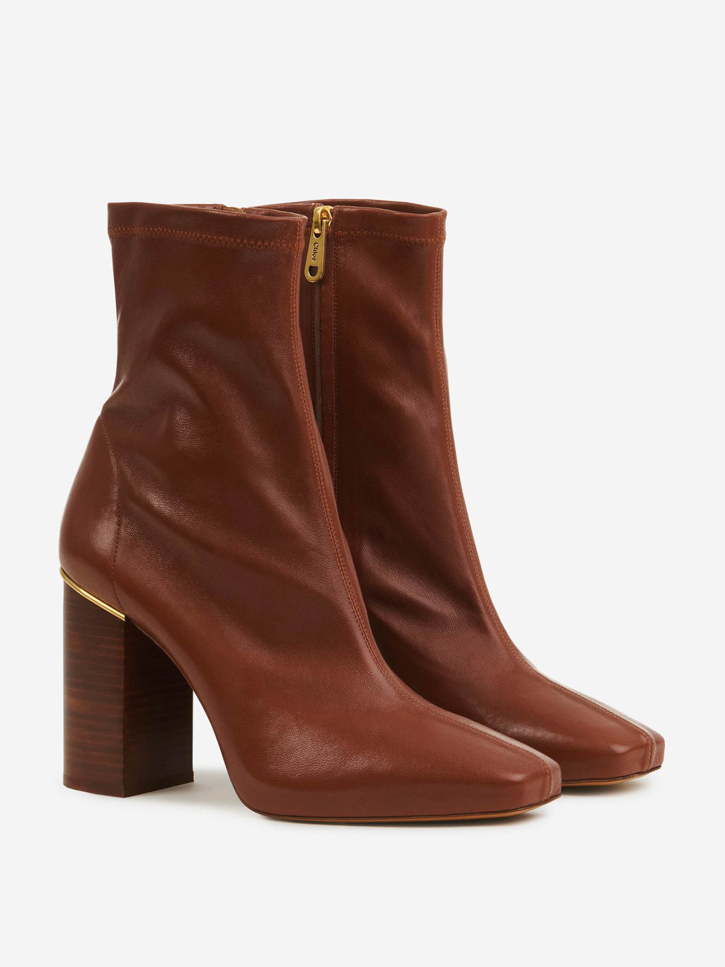 Оригінальна Ambre Leather Boots Chloe – вид ззаду