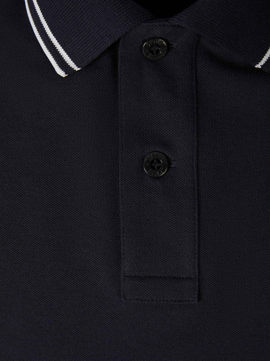 Оригінальна Piqué Polo Striped Detail Stone island – детальний вид