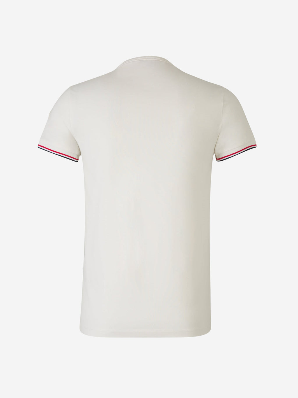 Striped Cotton T-Shirt Moncler – Гарантія оригінальності – вид ззаду