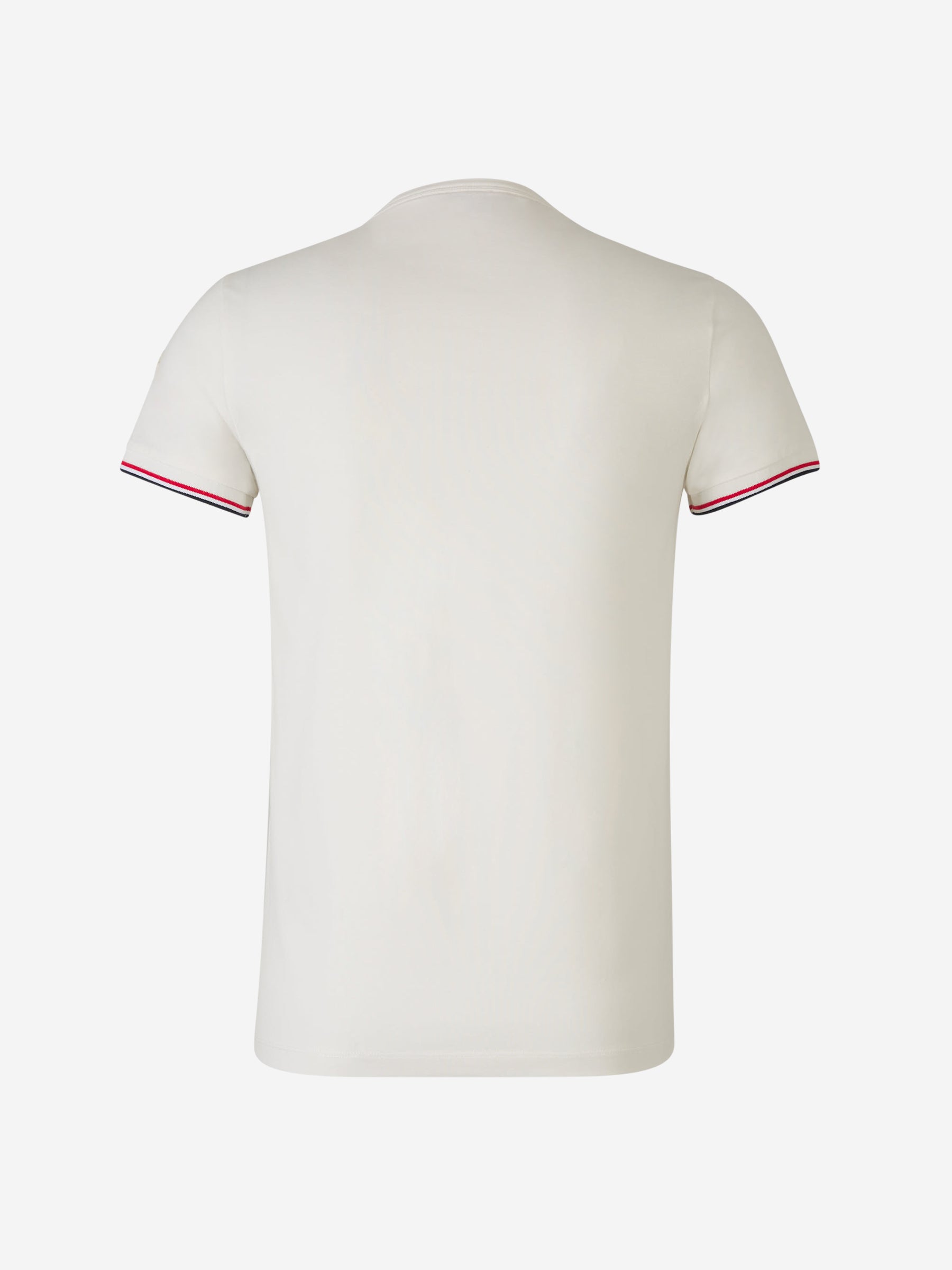 Striped Cotton T-Shirt Moncler – Гарантія оригінальності – вид ззаду