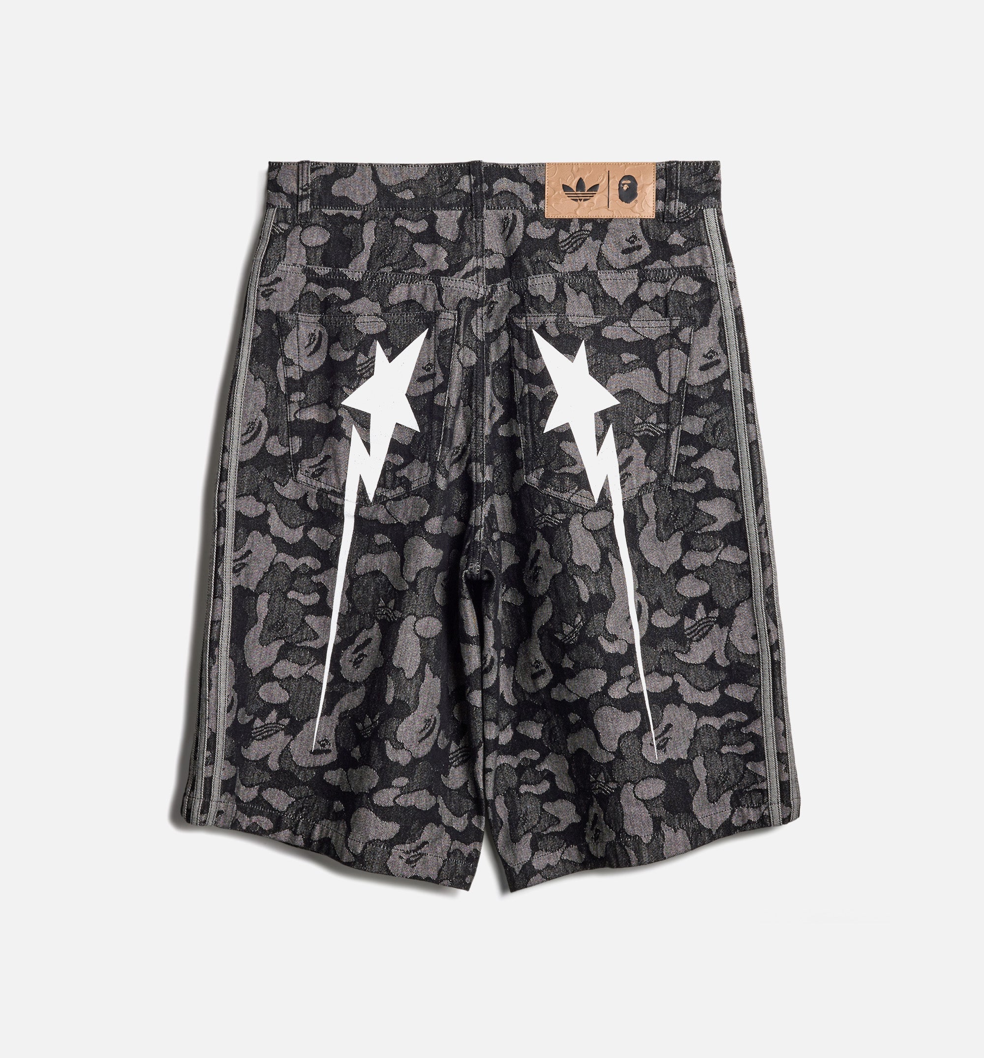 Bape Shark Denim Mens Short Adidas оригінал – Купити в Україні – вид ззаду - ADIDAS