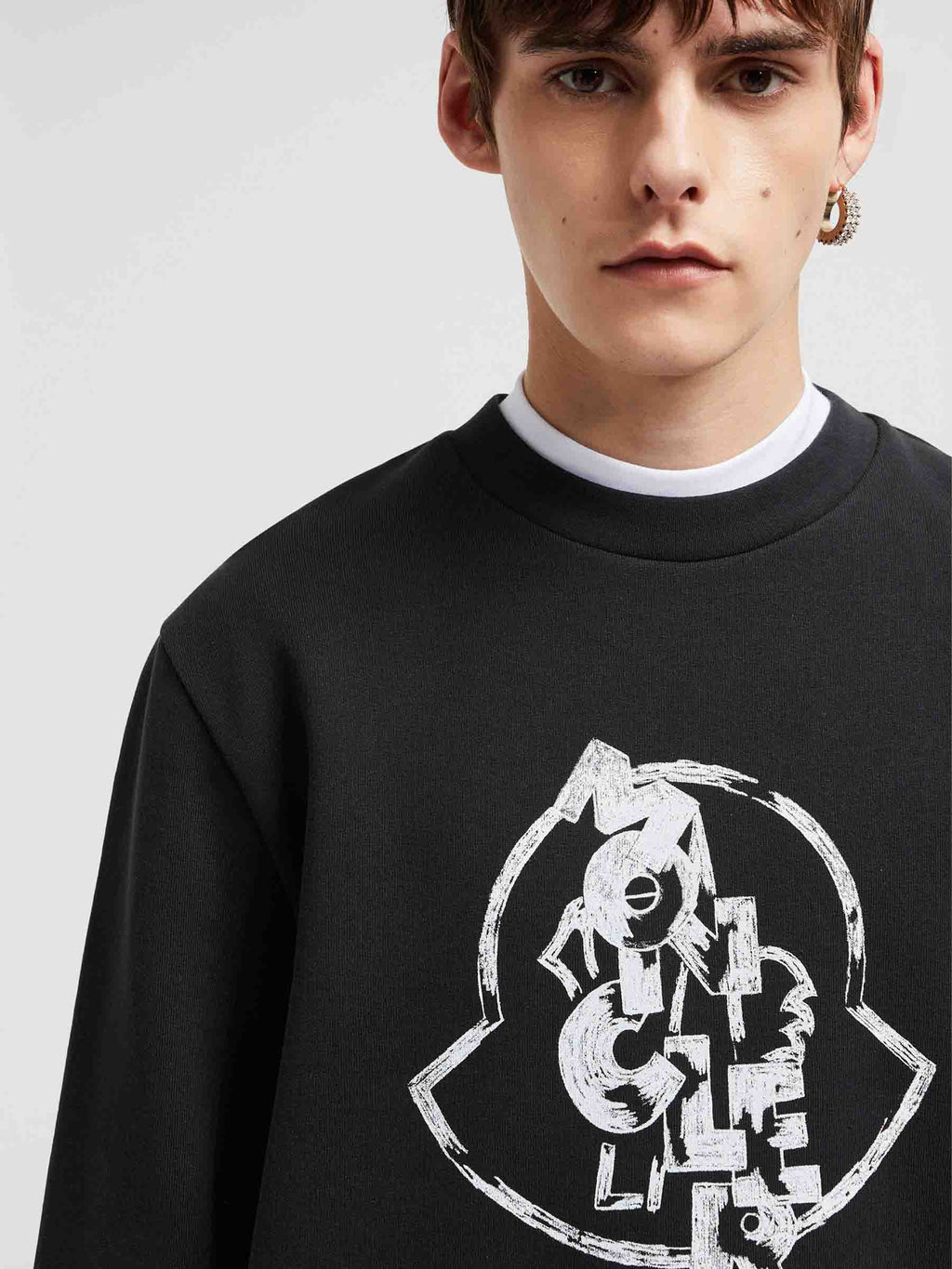 Cotton Logo Sweatshirt Moncler – Гарантія оригінальності – збільшений вид