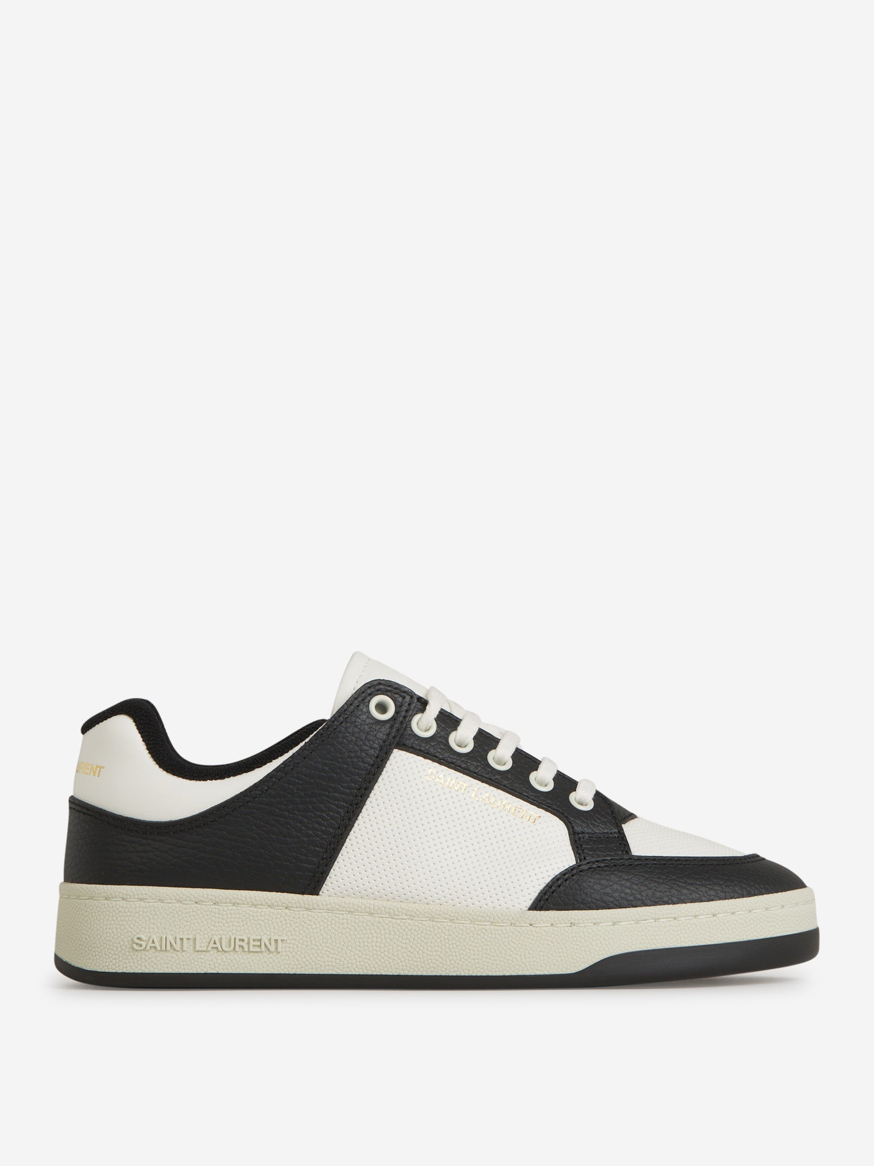 Logo Leather Sneakers Saint laurent оригінал – Купити в Україні – боковий вид