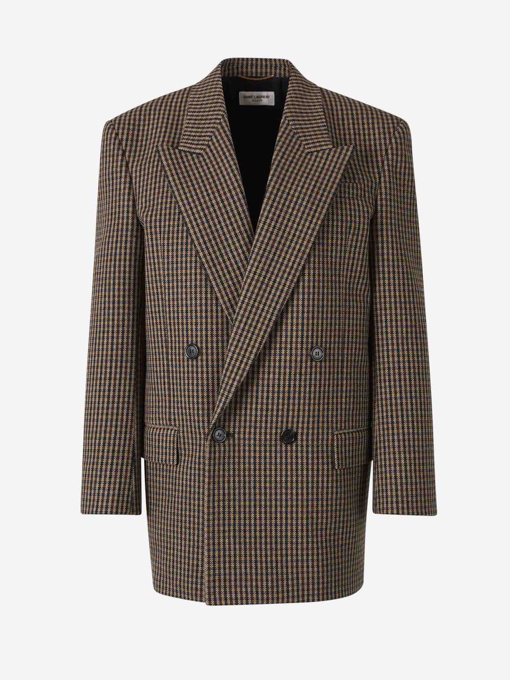 Vichy Motif Blazer Saint laurent – Гарантія оригінальності – боковий вид