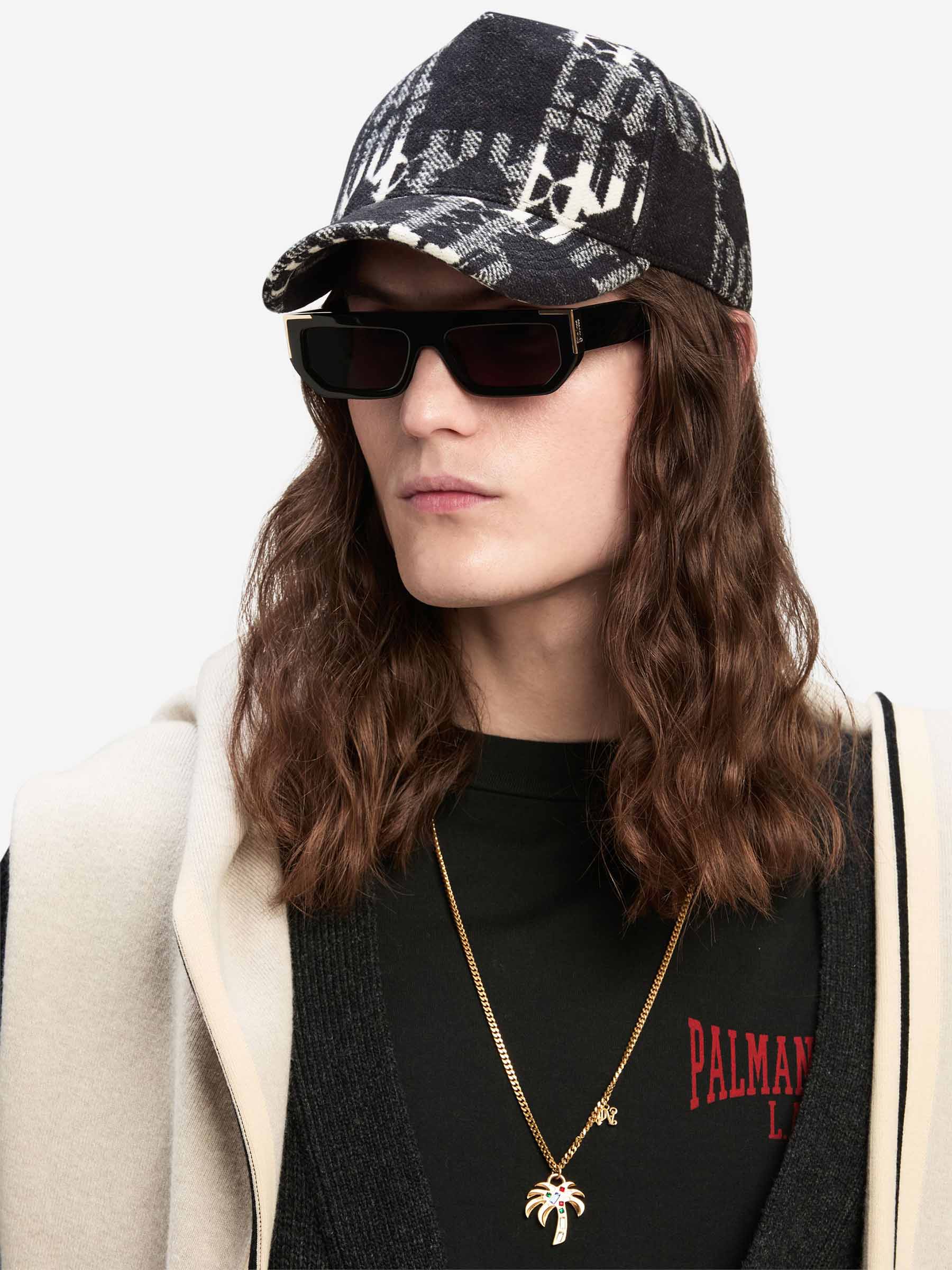 Monogram Jacquard Cap Palm angels – Гарантія оригінальності – вид ззаду