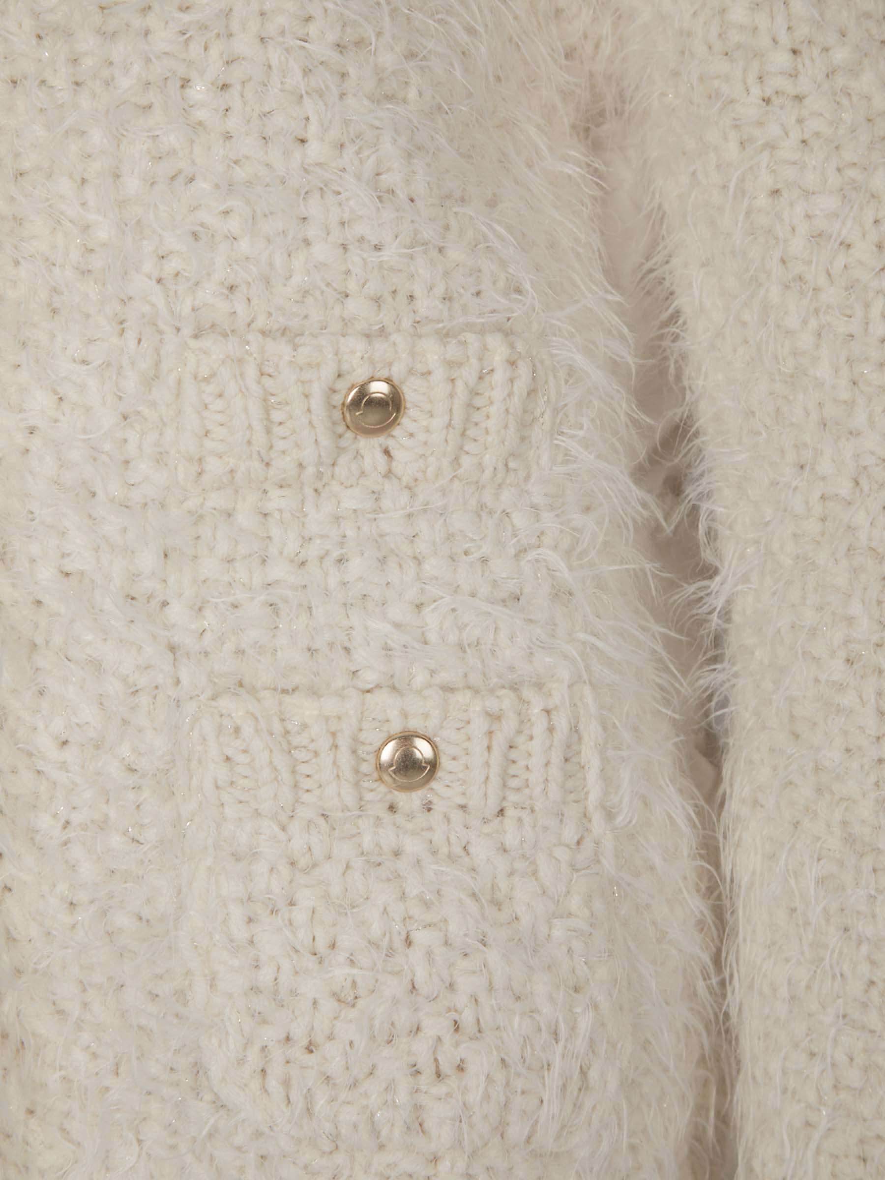 Оригінальна Quilted Wool Cardigan Moncler – збільшений вид - MONCLER