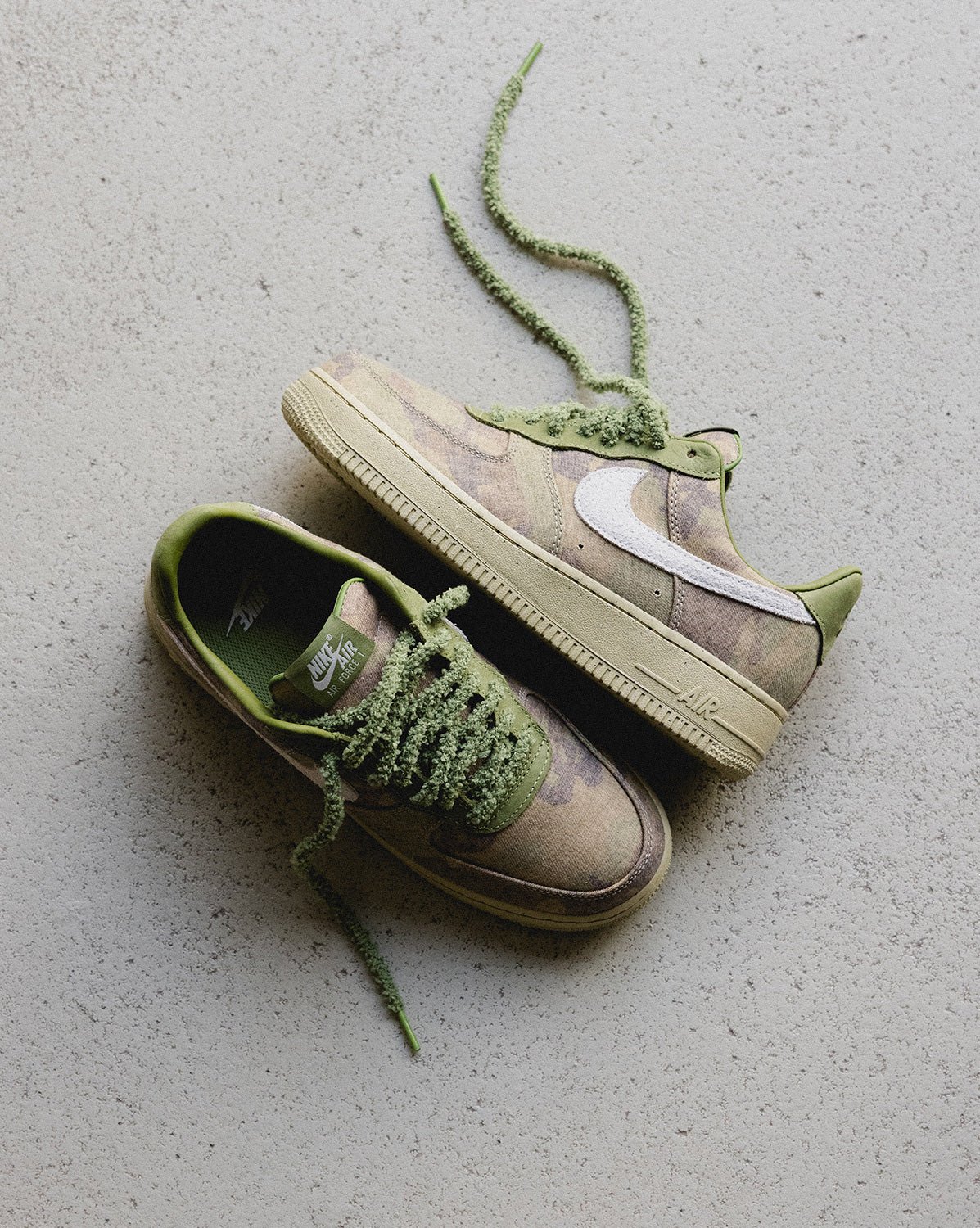 Оригінальна Air Force 1 Low Qs *camo* Nike – детальний вид - NIKE