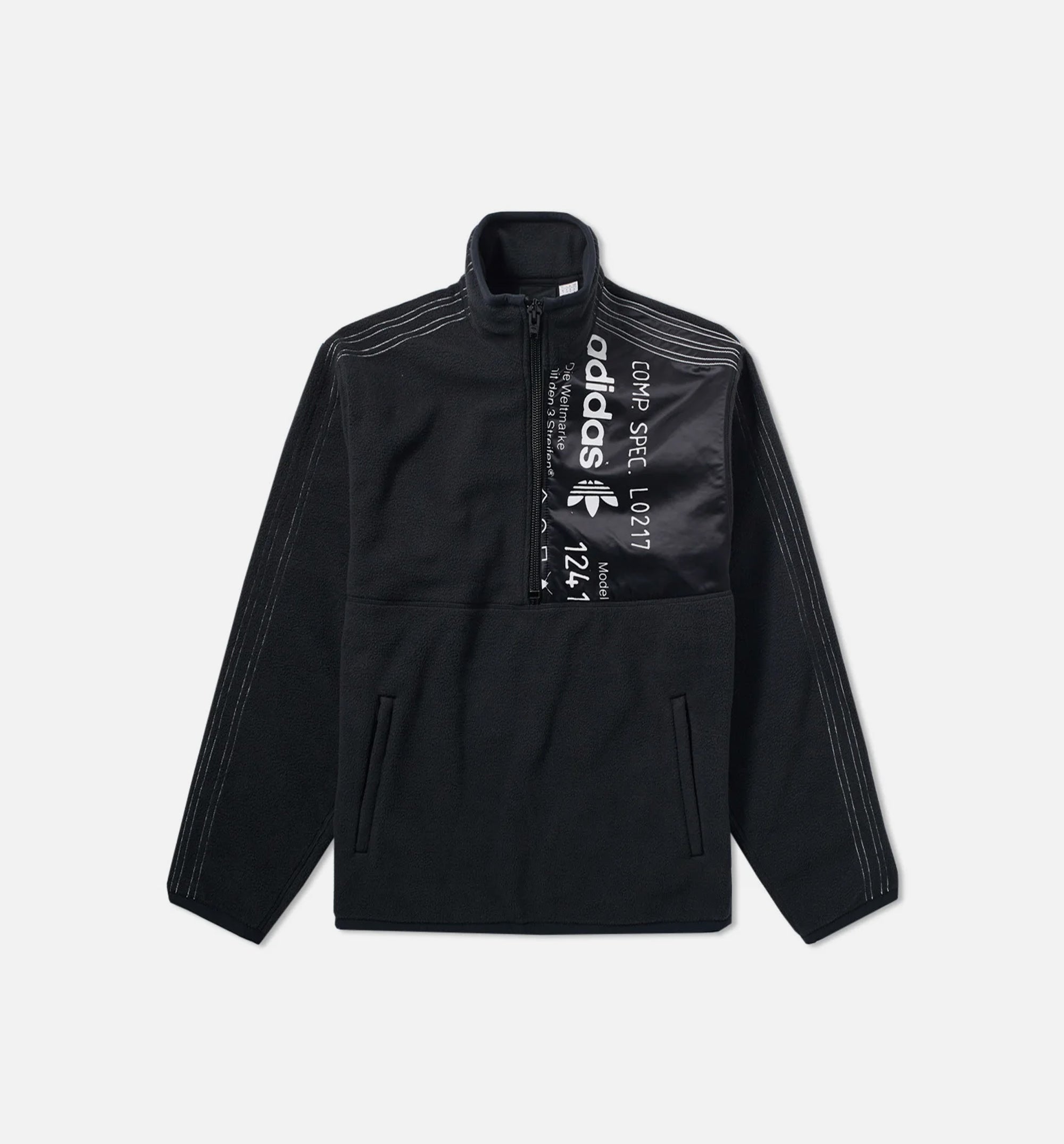 Alexander Wang X Adidas Collection Aw Polar Half Zip Mens Jacket Adidas – Гарантія оригінальності – боковий вид - ADIDAS