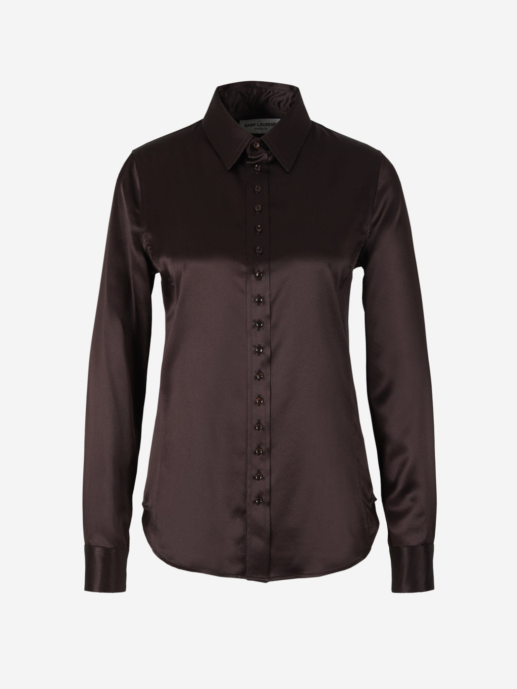 Silk Satin Shirt Saint laurent оригінал – Купити в Україні – боковий вид