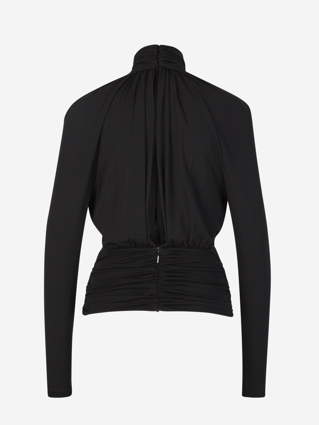 Viscose Gathered Blouse Saint laurent – Гарантія оригінальності – вид ззаду