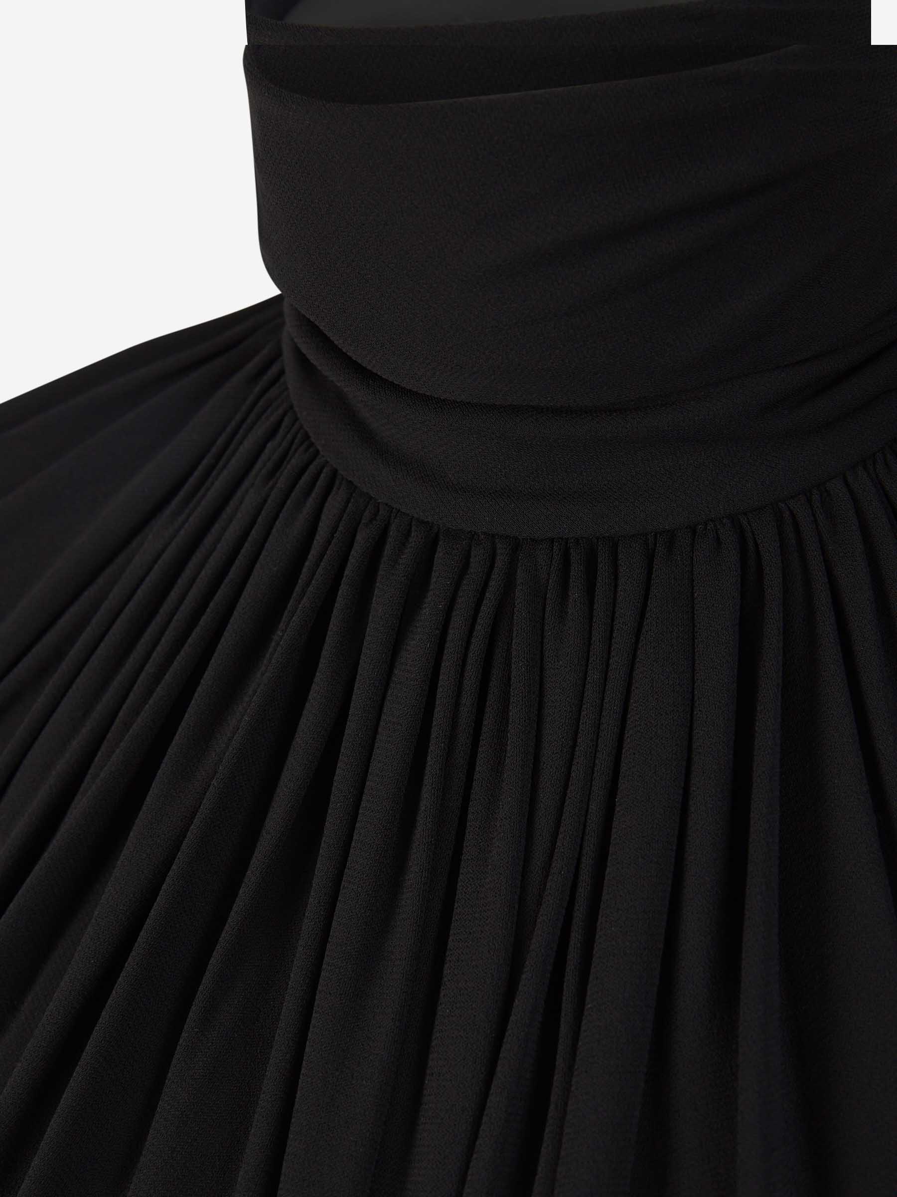 Viscose Gathered Blouse Saint laurent – Гарантія оригінальності – детальний вид