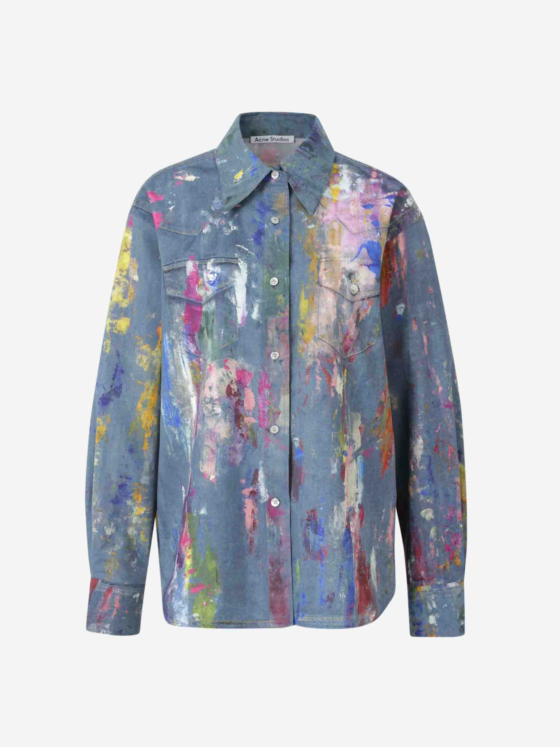 Printed Shirt Acne studios – Гарантія оригінальності – боковий вид