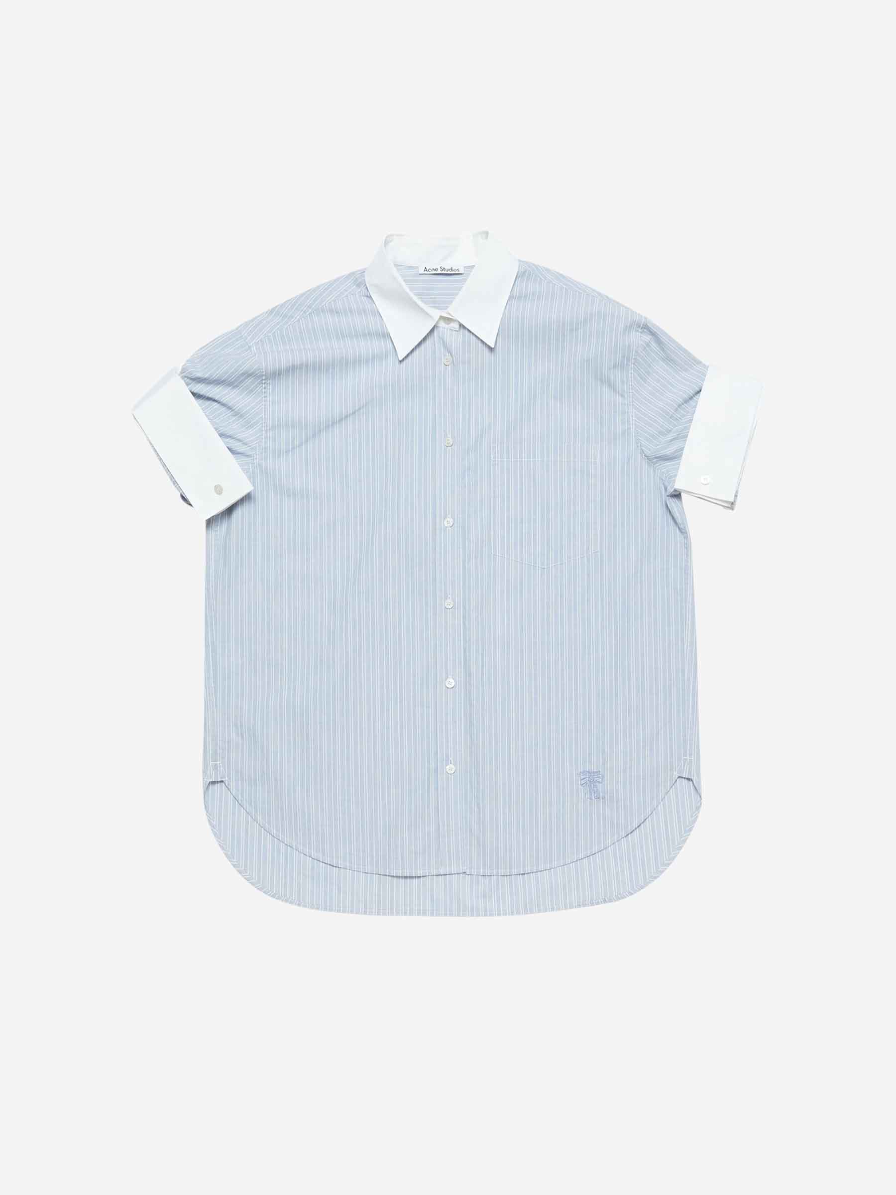 Striped Cotton Shirt Acne studios – Гарантія оригінальності – боковий вид