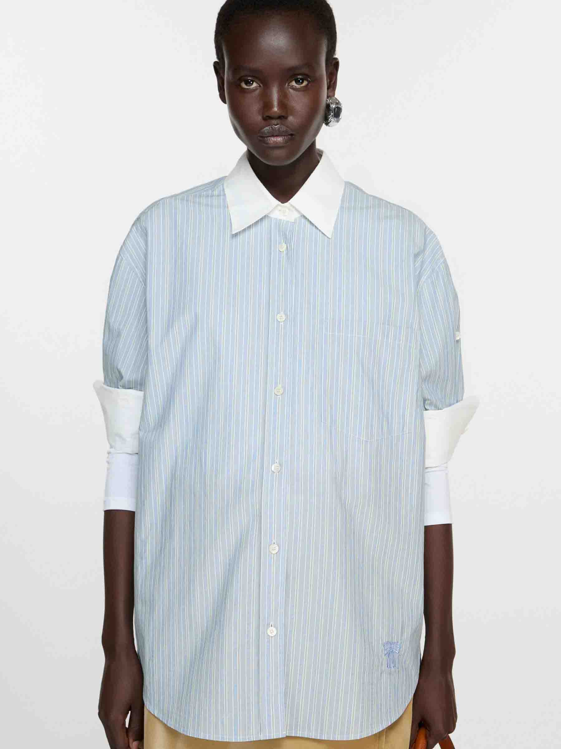 Striped Cotton Shirt Acne studios – Гарантія оригінальності – вид ззаду