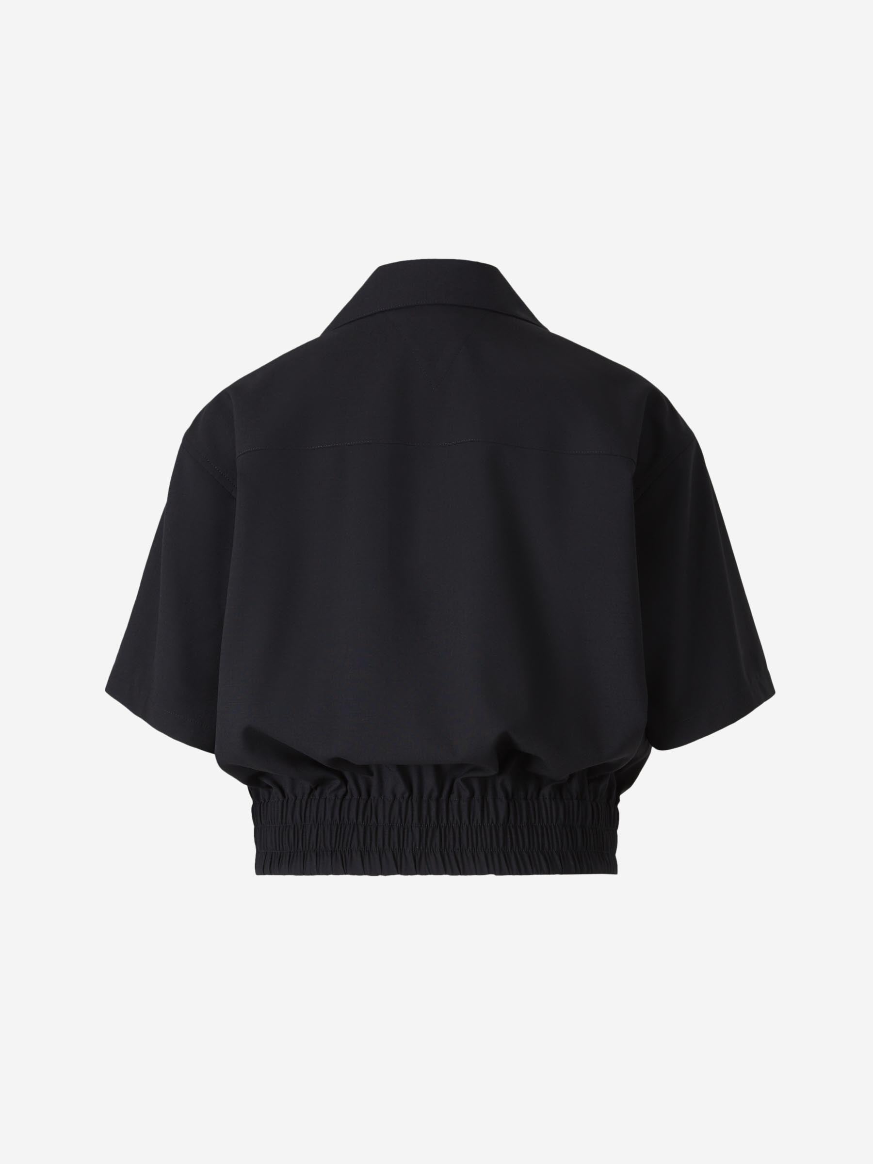 Оригінальна Cold Wool Shirt Bottega veneta – вид ззаду