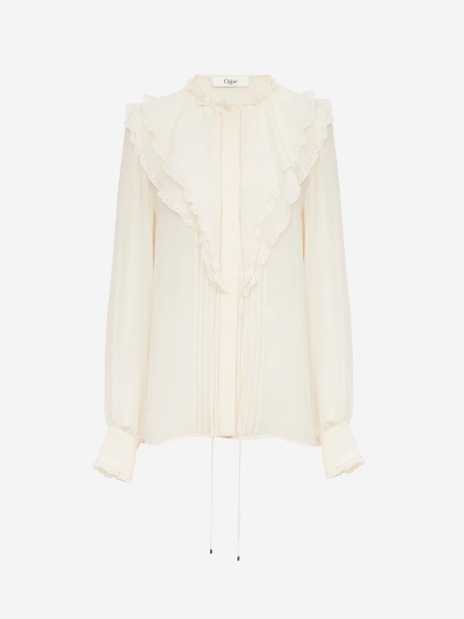 Оригінальна Silk Flowy Blouse Chloe – боковий вид