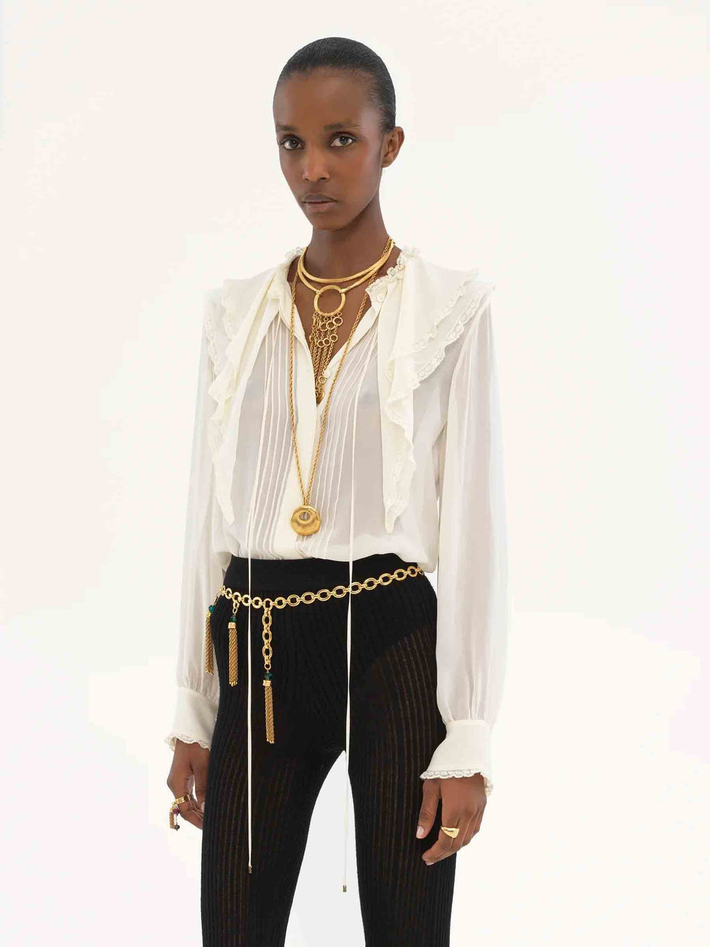 Оригінальна Silk Flowy Blouse Chloe – вид ззаду