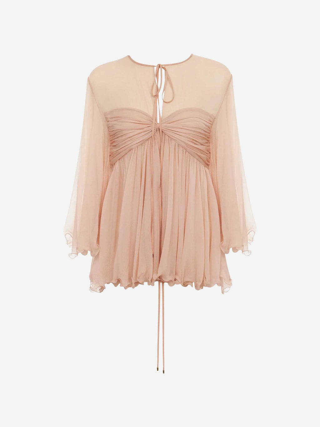 Pleated Silk Blouse Chloe оригінал – Купити в Україні – боковий вид
