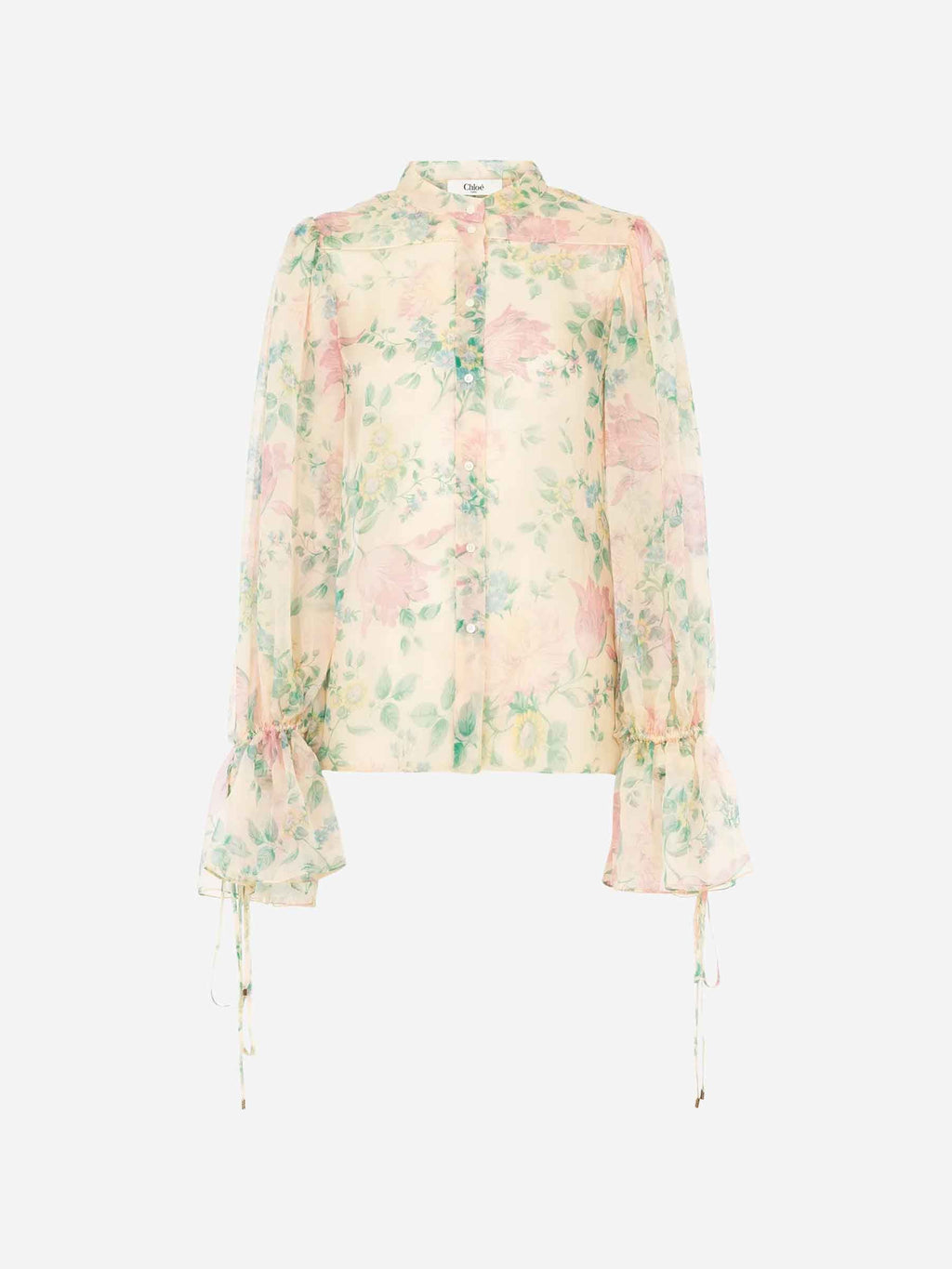 Оригінальна Silk Puffed Blouse Chloe – боковий вид