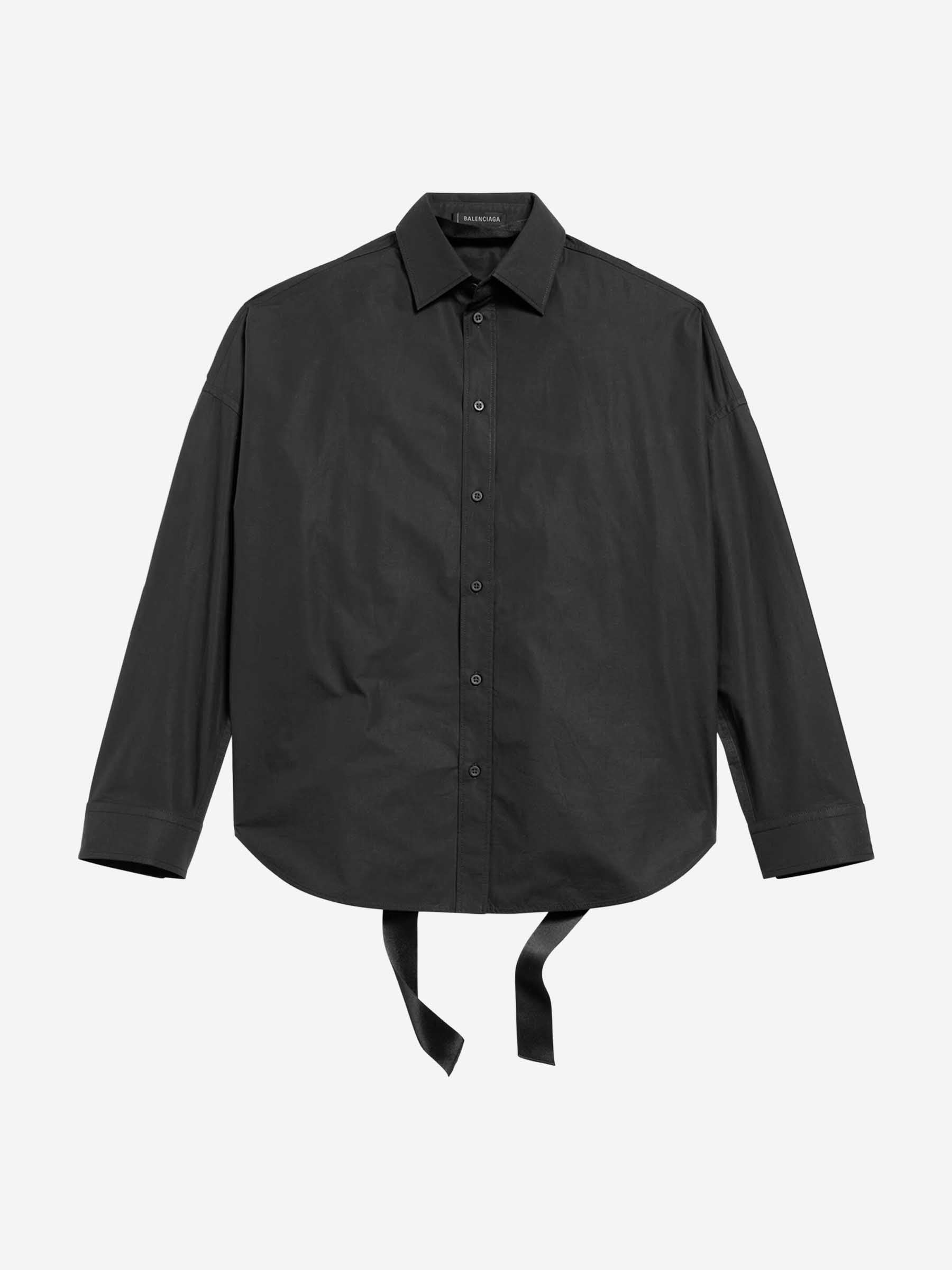 Оригінальна Cotton Lace-Up Shirt Balenciaga – боковий вид