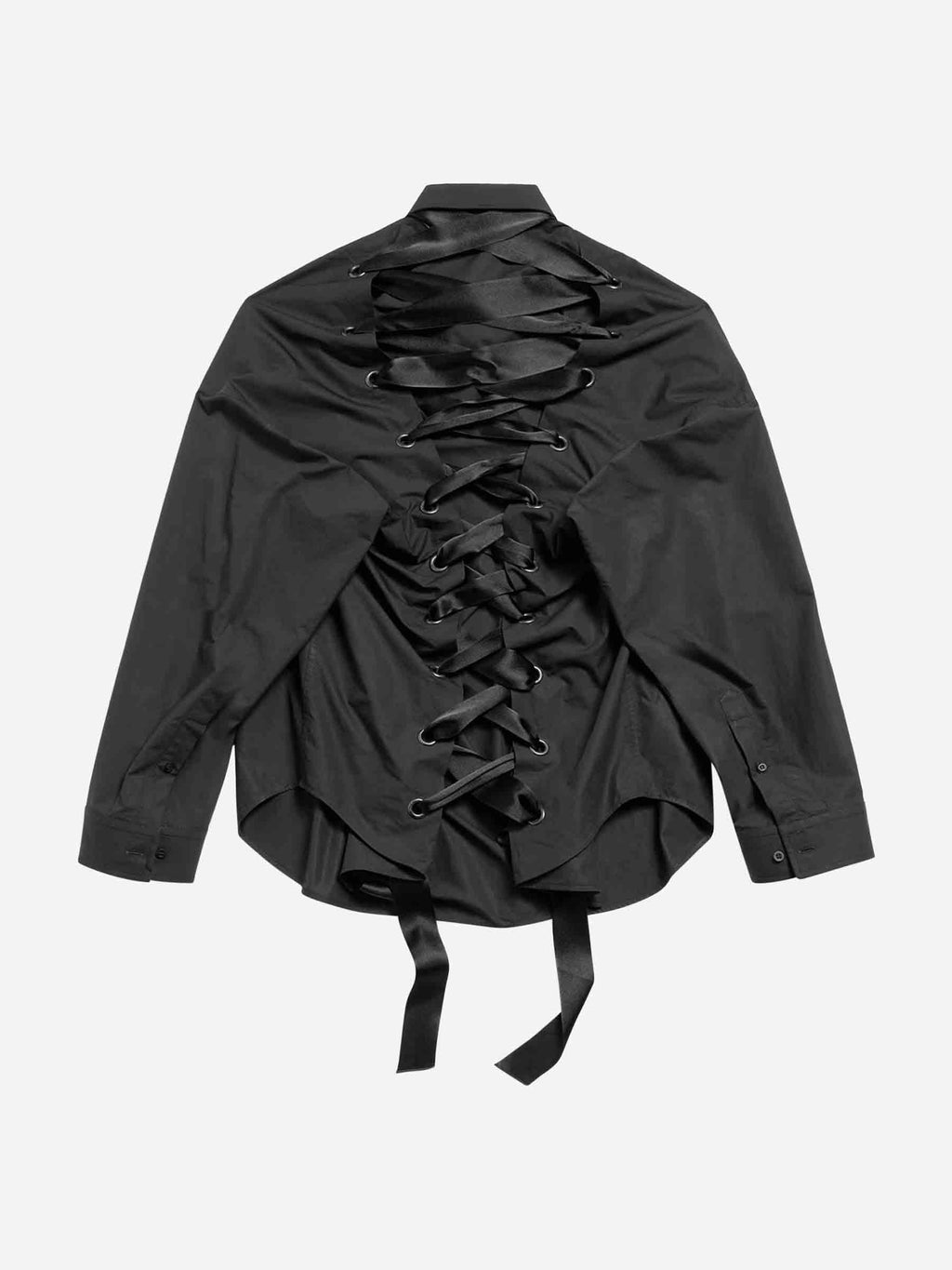 Оригінальна Cotton Lace-Up Shirt Balenciaga – детальний вид