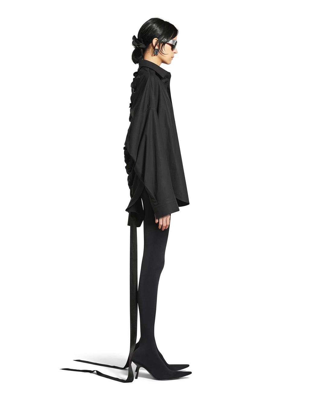 Оригінальна Cotton Lace-Up Shirt Balenciaga – збільшений вид