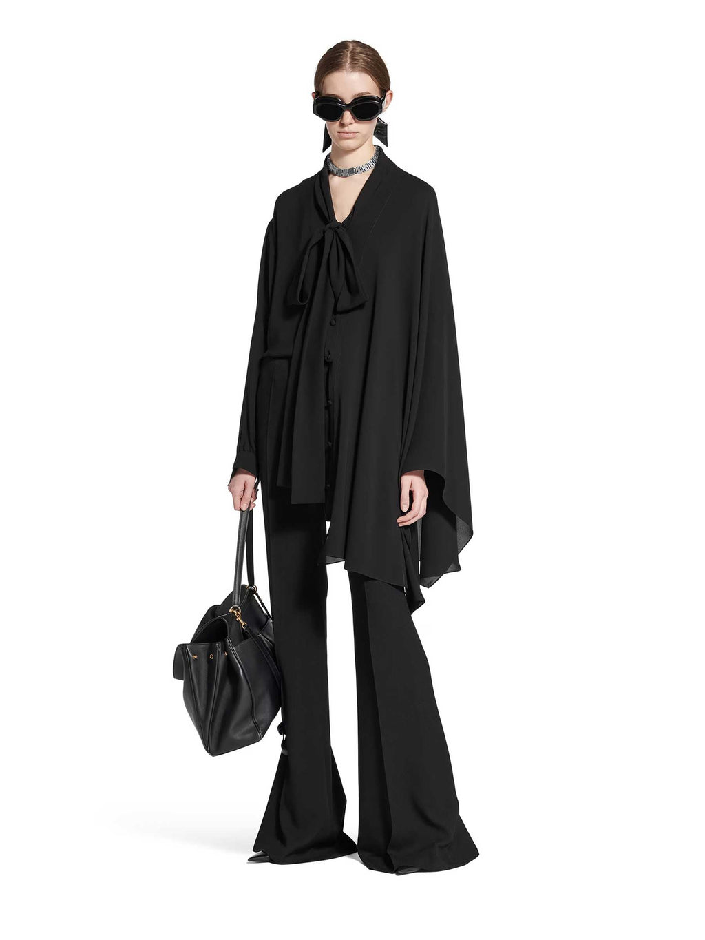 Blouse With Bow Balenciaga – Гарантія оригінальності – вид ззаду