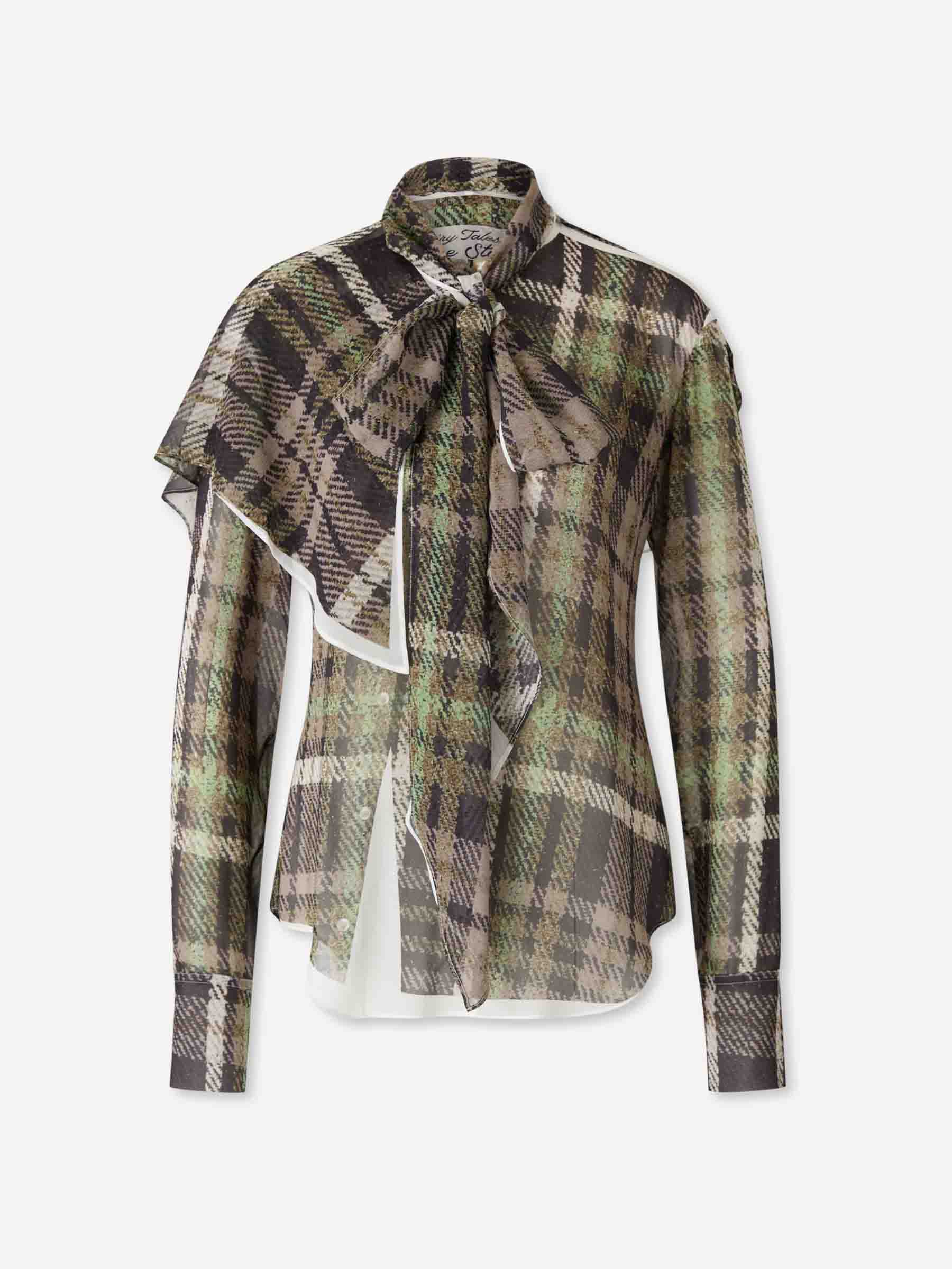 Printed Silk Blouse Acne studios оригінал – Купити в Україні – боковий вид