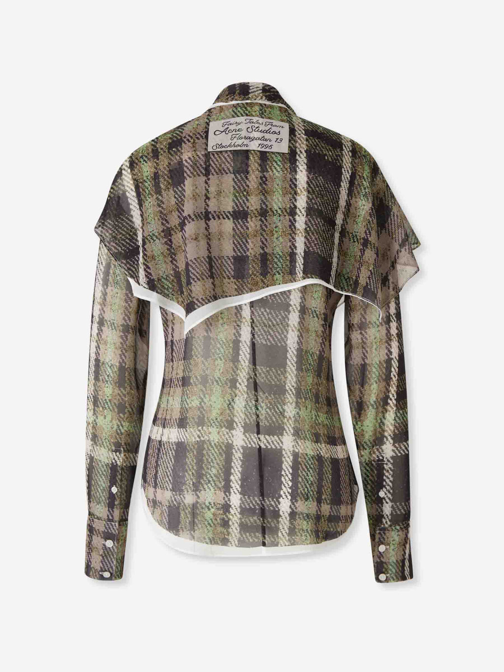 Printed Silk Blouse Acne studios оригінал – Купити в Україні – вид ззаду