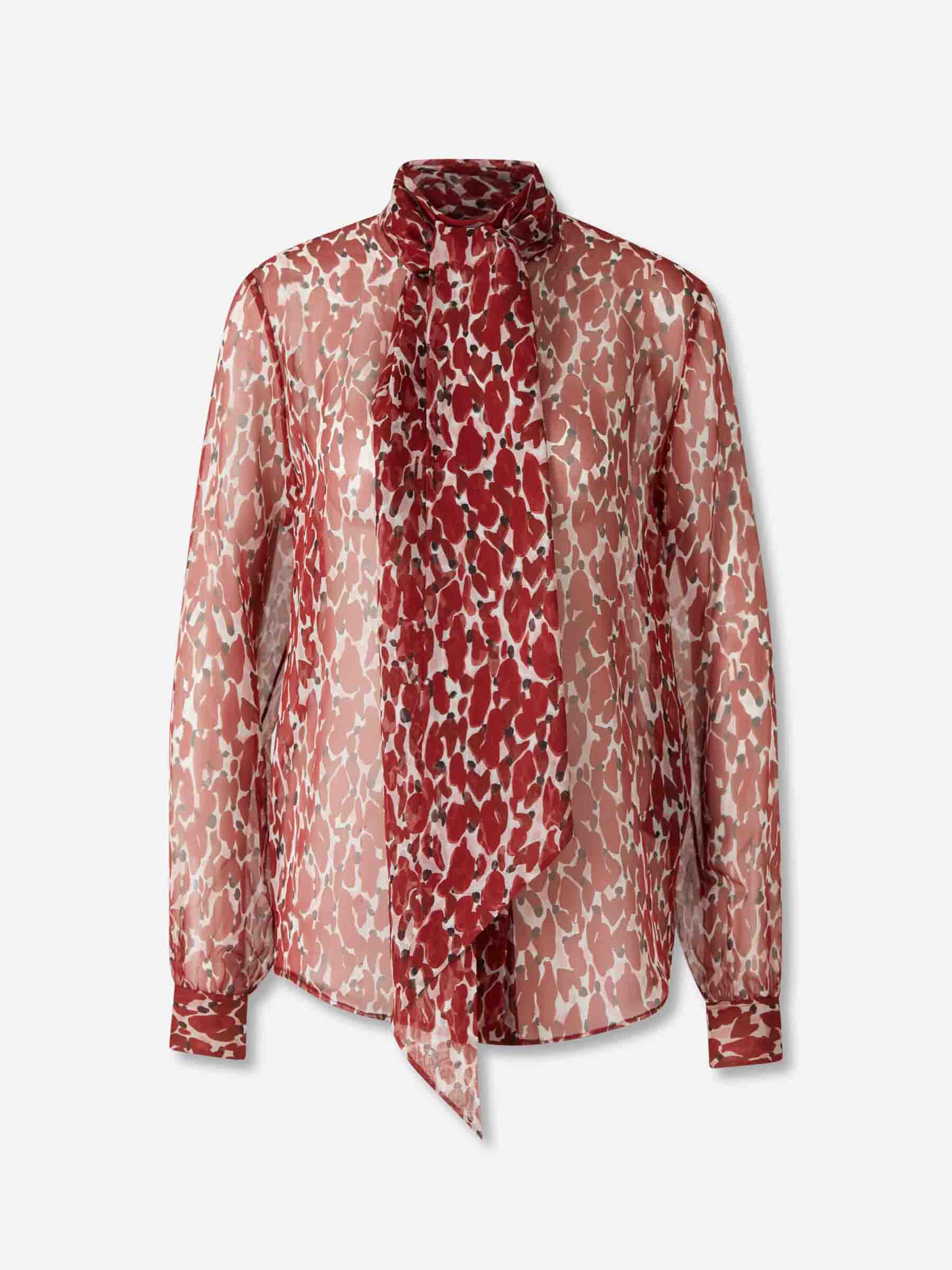 Silk Printed Shirt Saint laurent оригінал – Купити в Україні – боковий вид