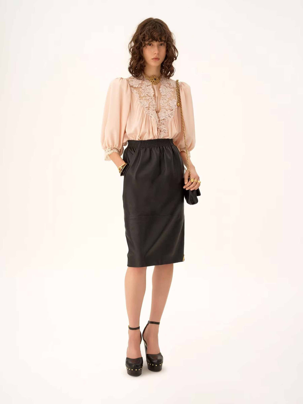 Silk Lace Blouse Chloe – Гарантія оригінальності – вид ззаду
