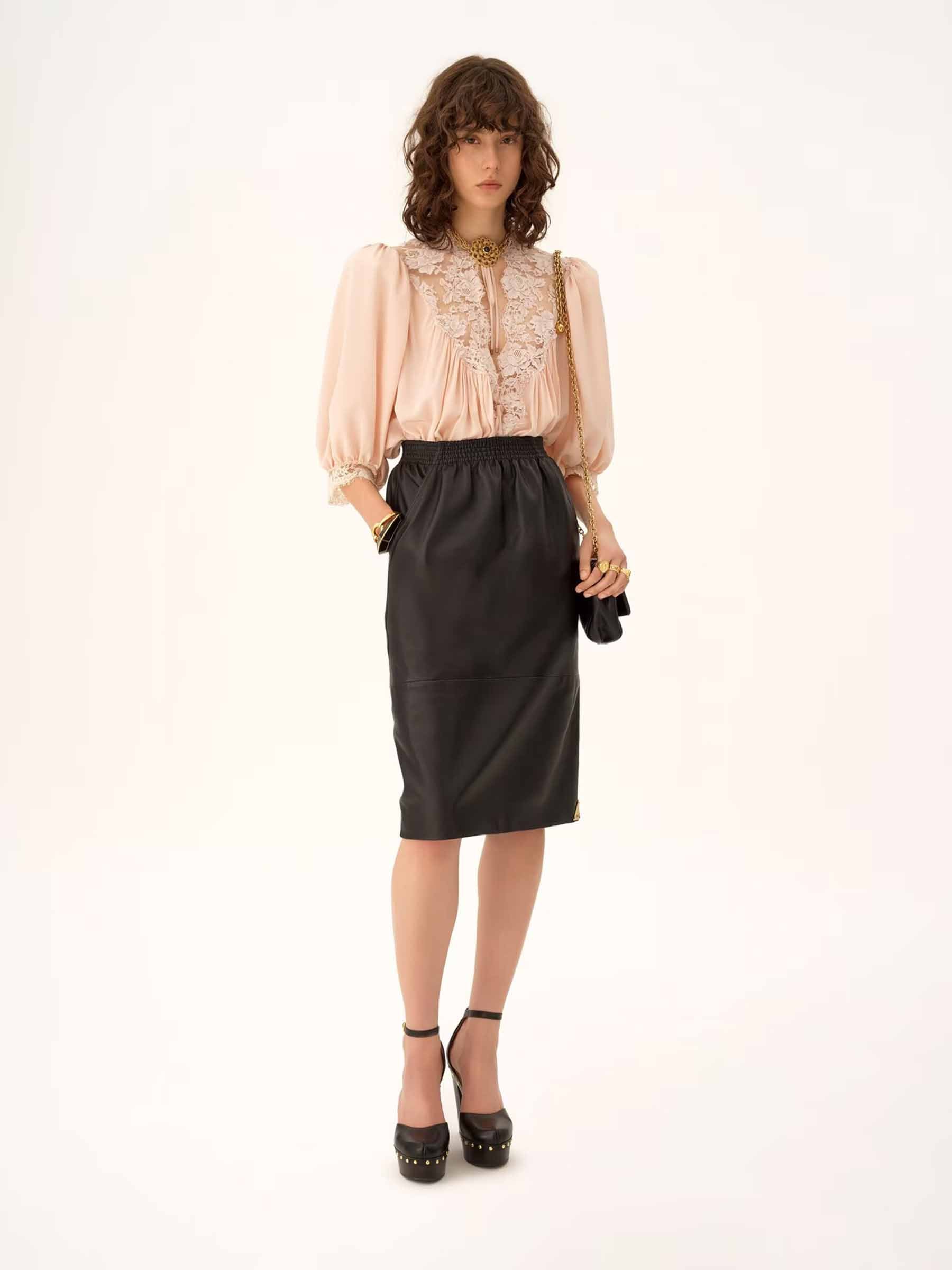 Silk Lace Blouse Chloe – Гарантія оригінальності – вид ззаду