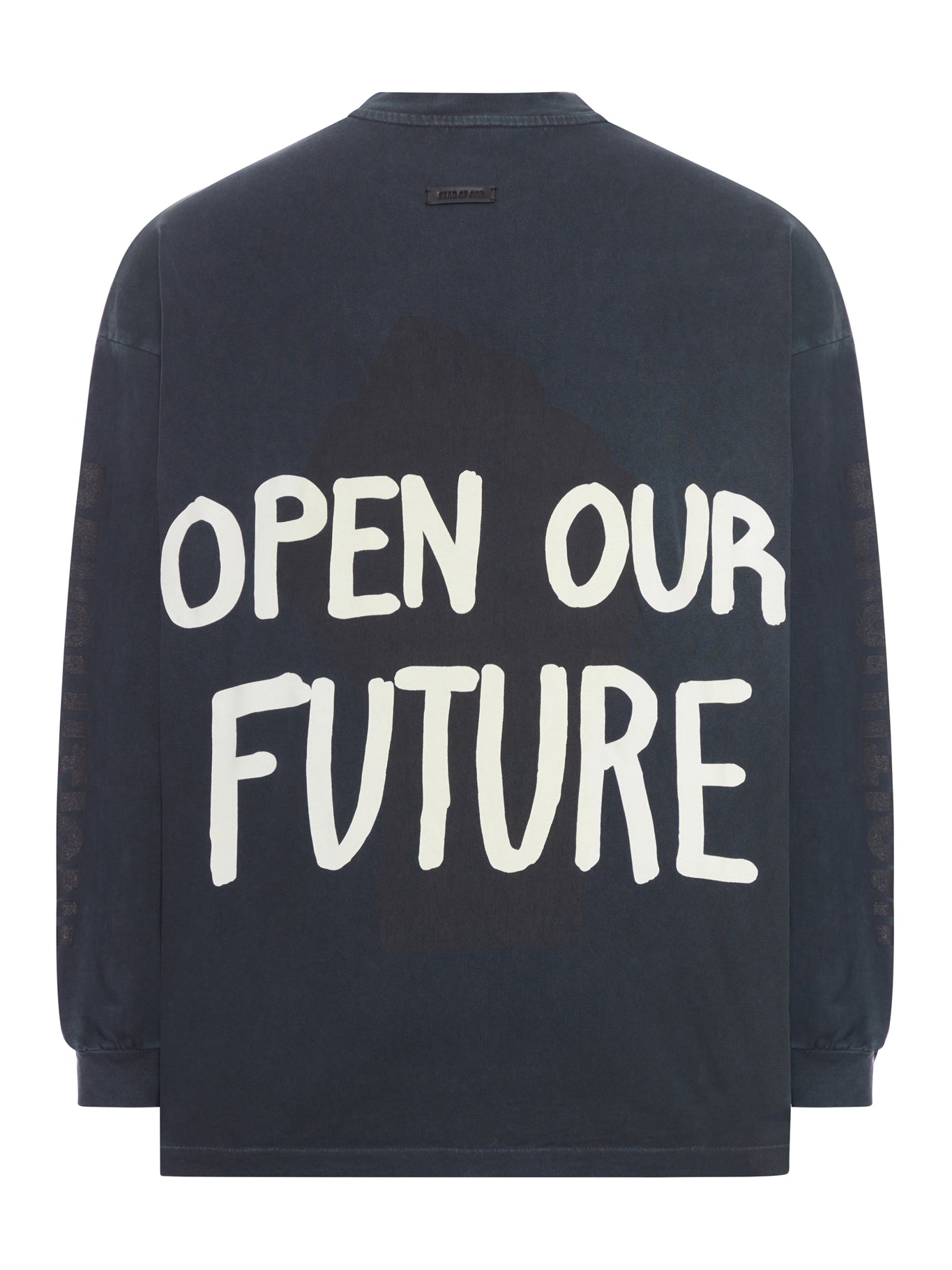 Open Our Future Long-Sleeved Cotton T-Shirt Fear of god – Гарантія оригінальності – вид ззаду