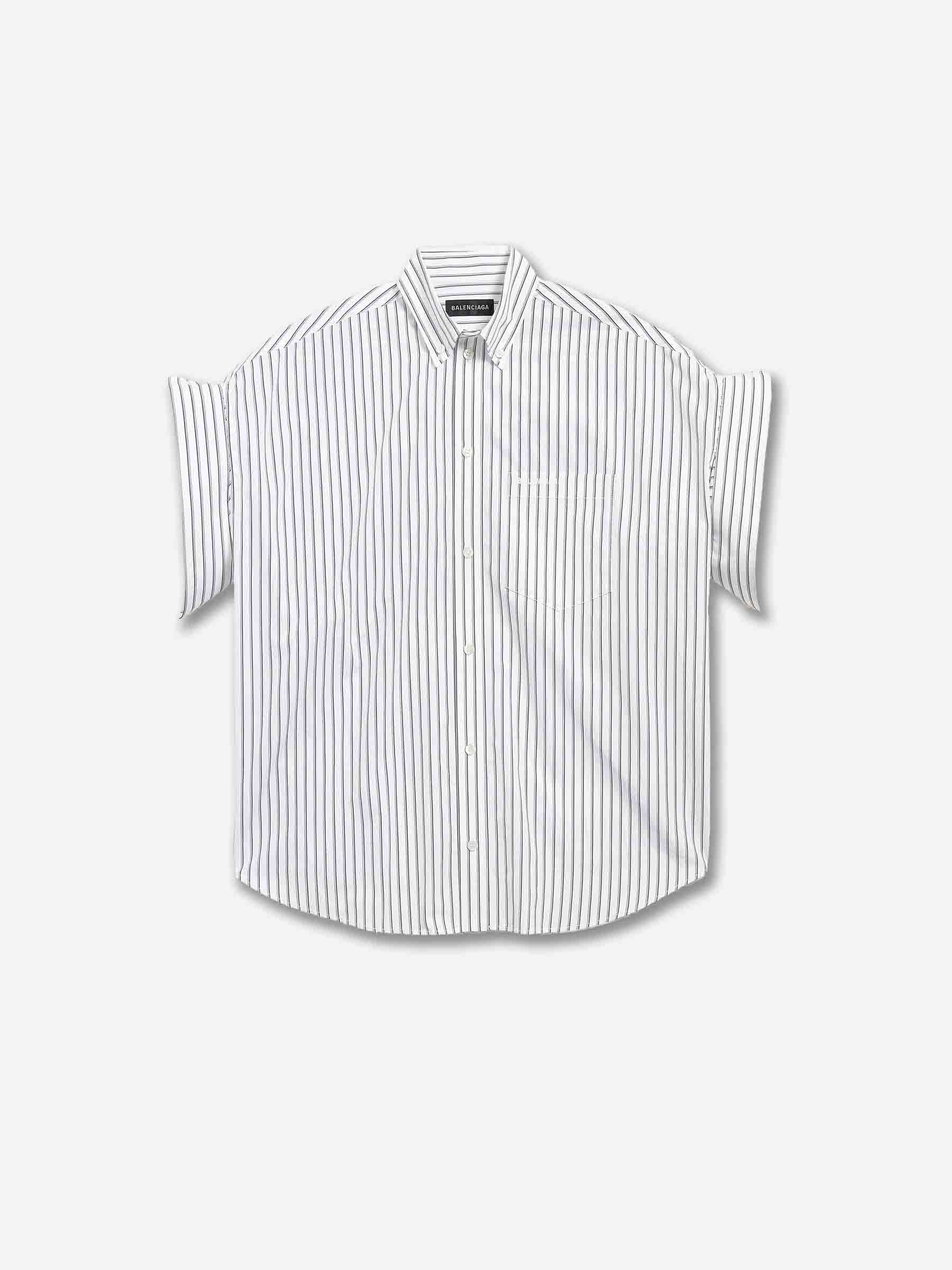Shirt With Rolled-Up Sleeves Balenciaga оригінал – Купити в Україні – боковий вид
