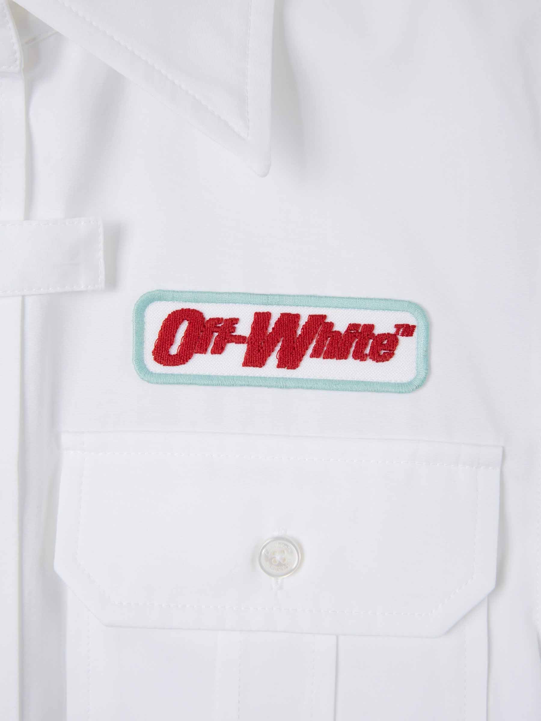 Casual Plain Shirt Off-white оригінал – Купити в Україні – збільшений вид