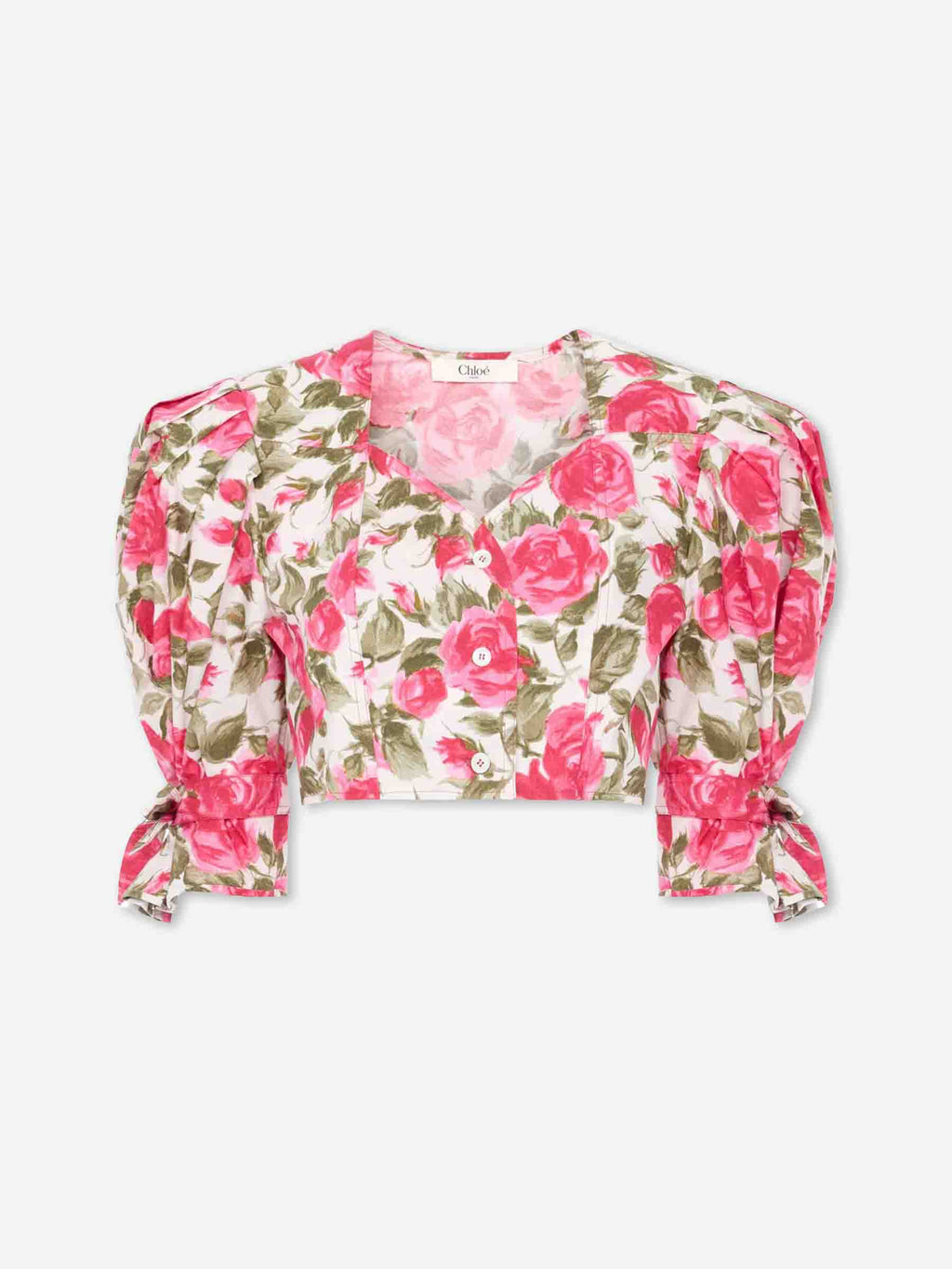Floral Poplin Blouse Chloe оригінал – Купити в Україні – боковий вид