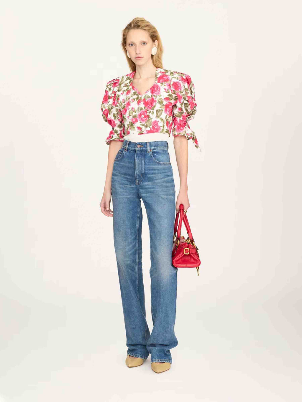 Floral Poplin Blouse Chloe оригінал – Купити в Україні – вид ззаду
