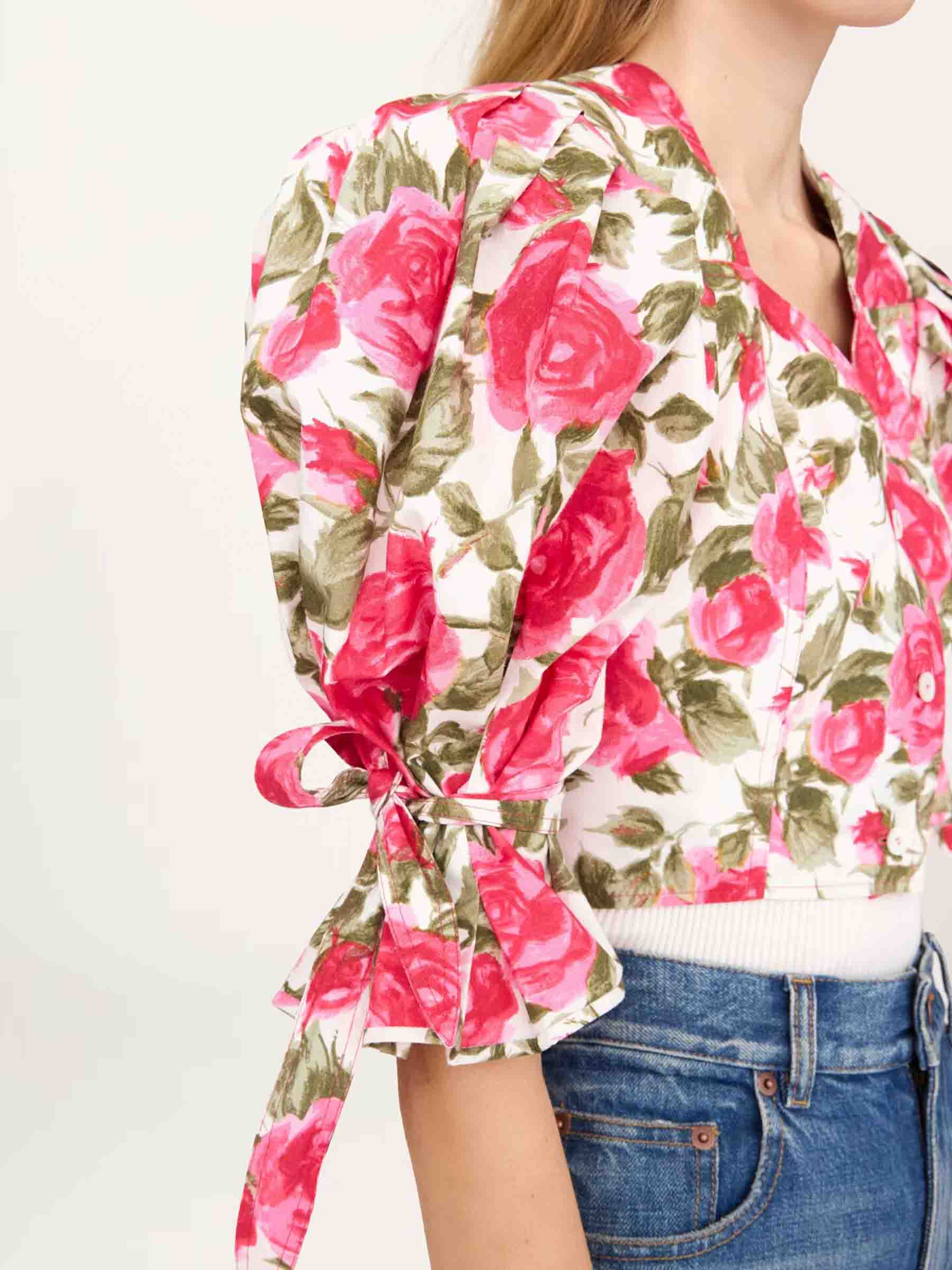 Floral Poplin Blouse Chloe оригінал – Купити в Україні – збільшений вид