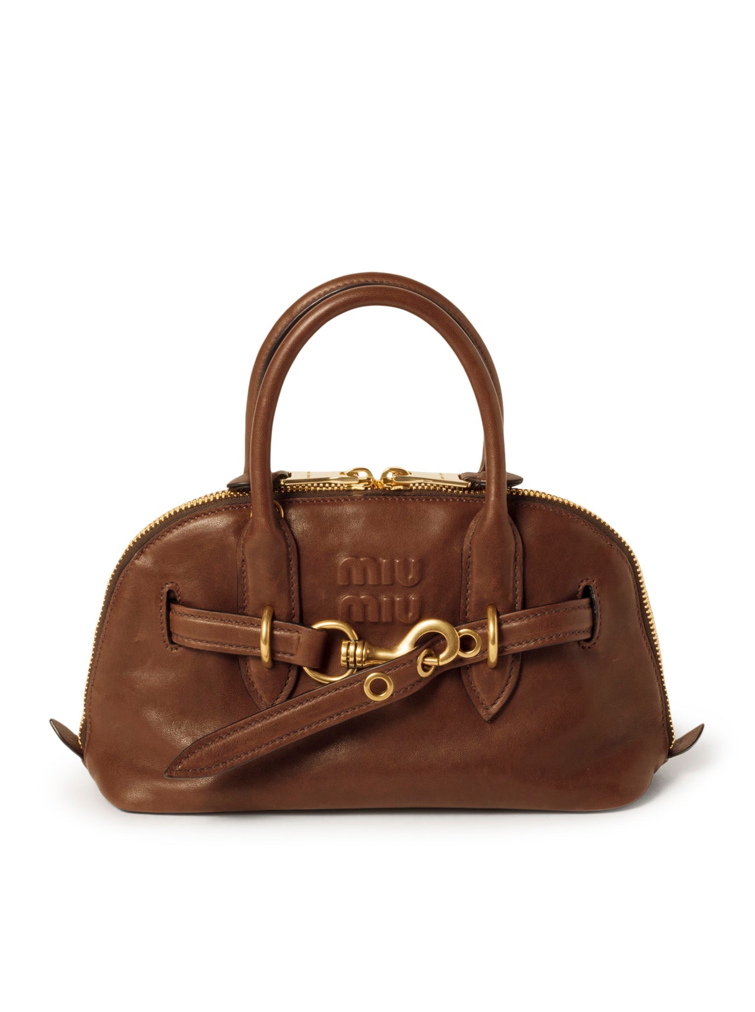 Оригінальна Aventure Nappa Bag Miu miu – боковий вид
