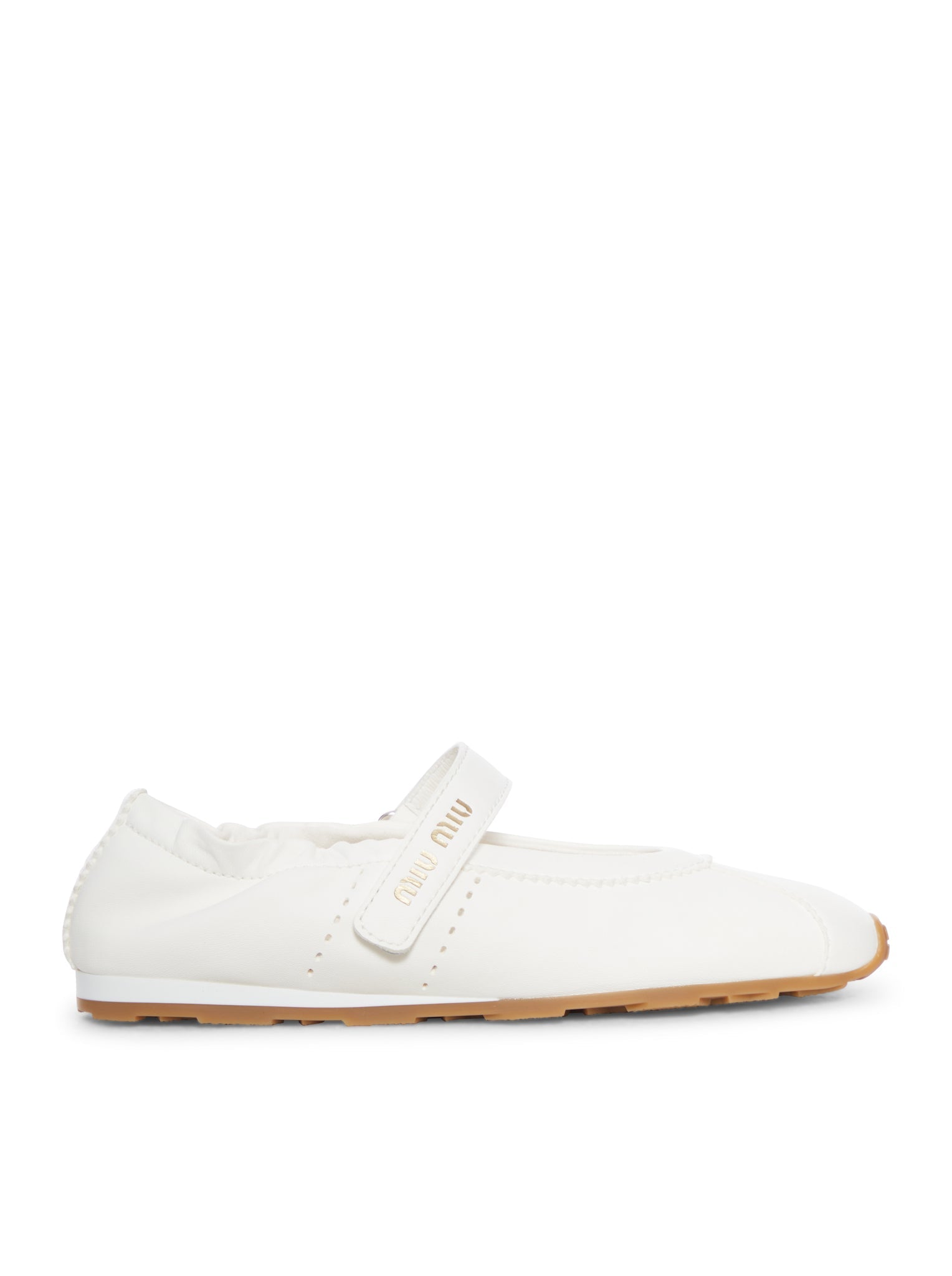 Plume Ballet Flats In Nappa Miu miu оригінал – Купити в Україні – боковий вид