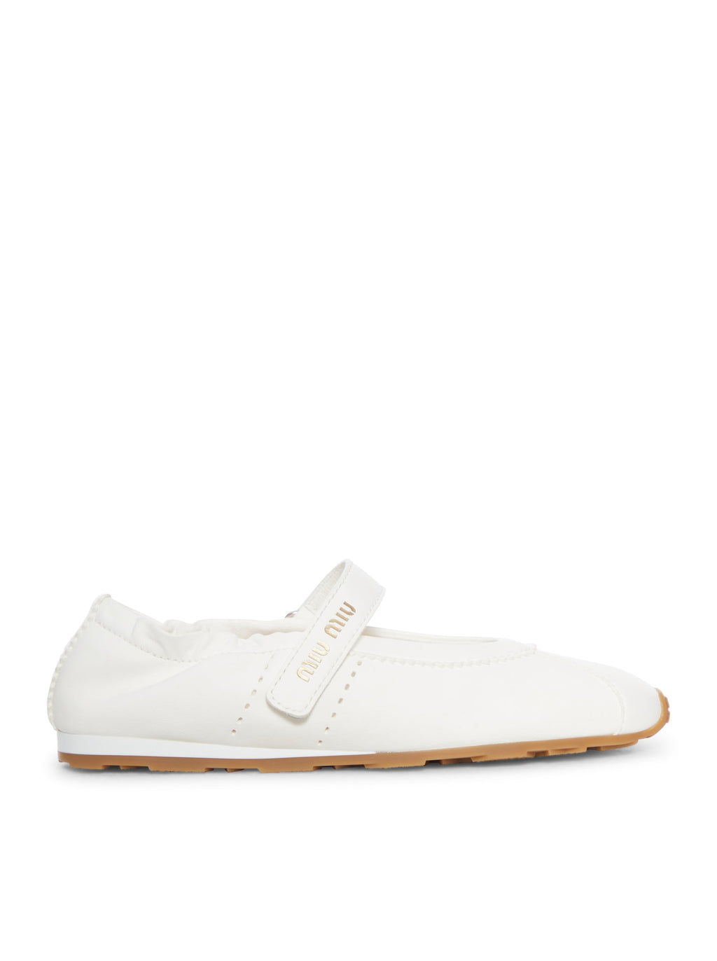 Plume Ballet Flats In Nappa Miu miu оригінал – Купити в Україні – боковий вид
