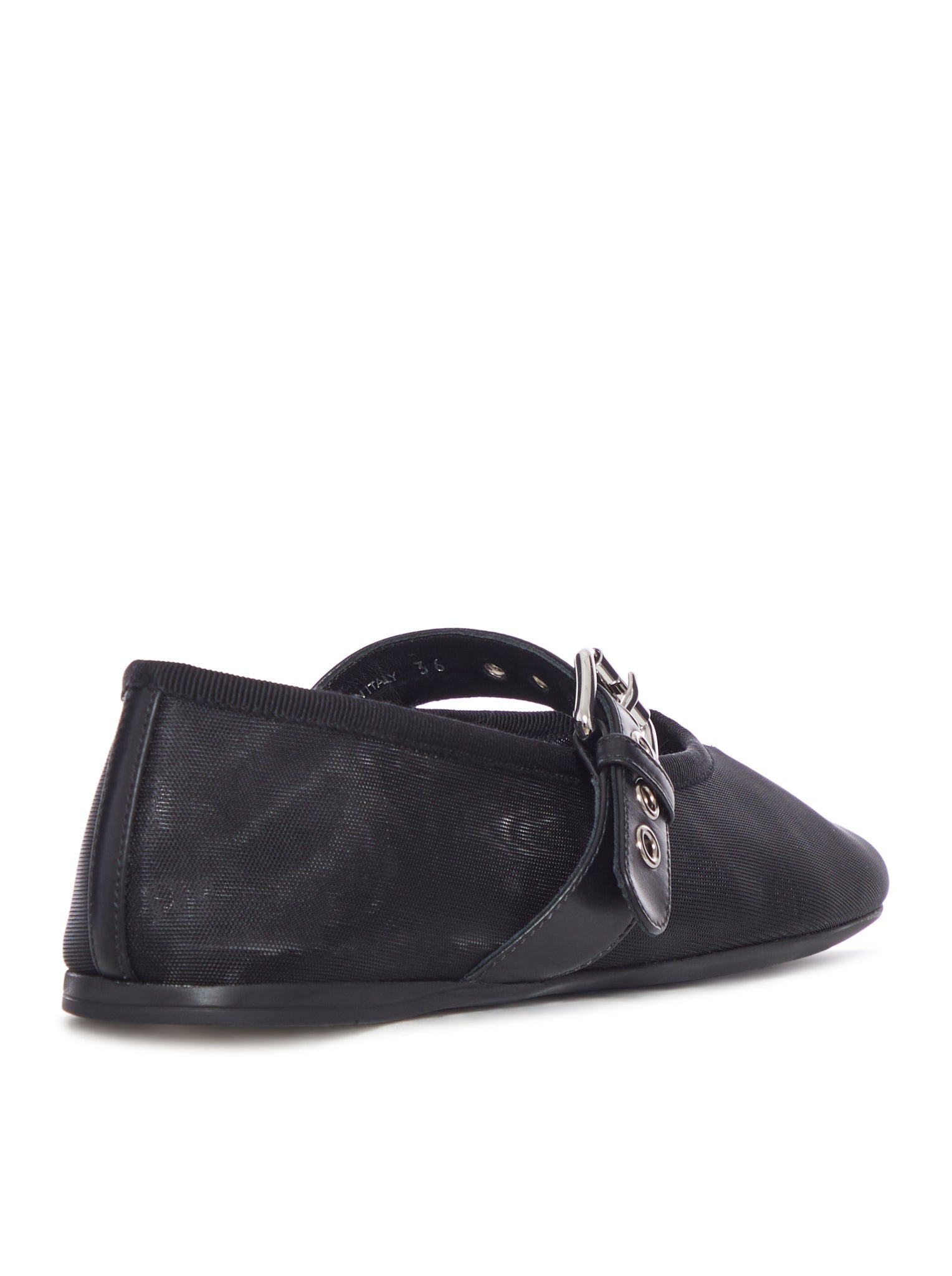 Оригінальна Mesh Ballerinas With Leather Buckle Miu miu – детальний вид