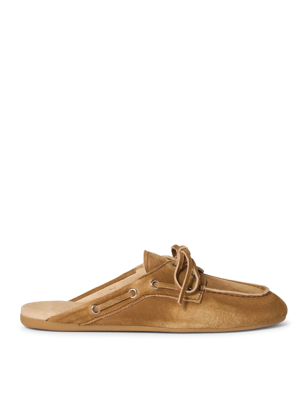 Оригінальна Sabot In Délavé Suede Leather Miu miu – боковий вид