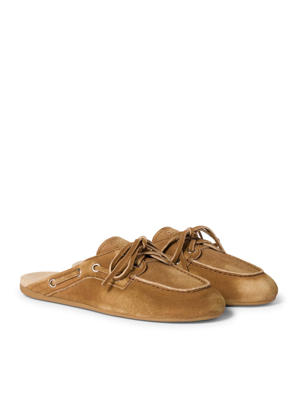 Оригінальна Sabot In Délavé Suede Leather Miu miu – збільшений вид